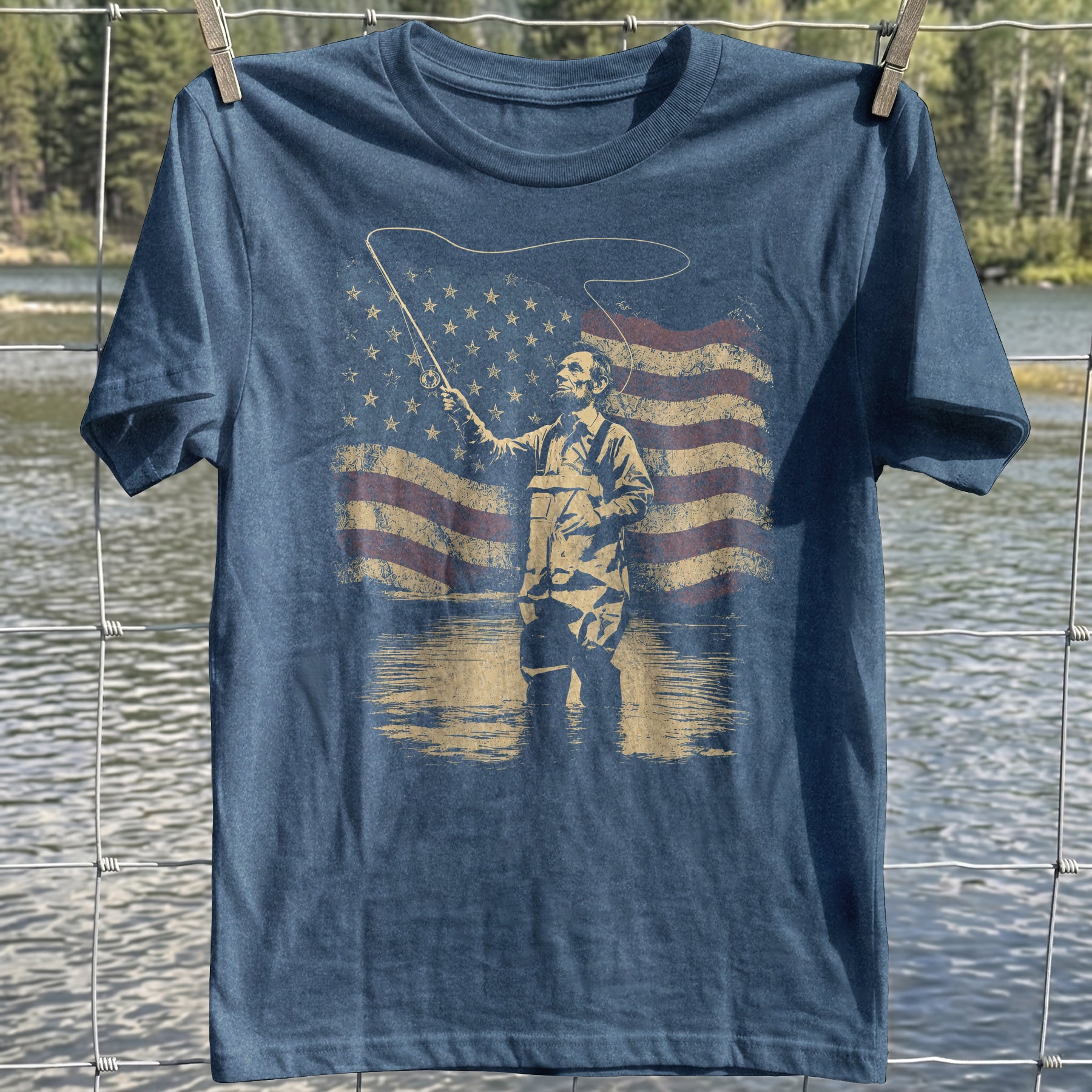 Patriotic Angler T-shirt