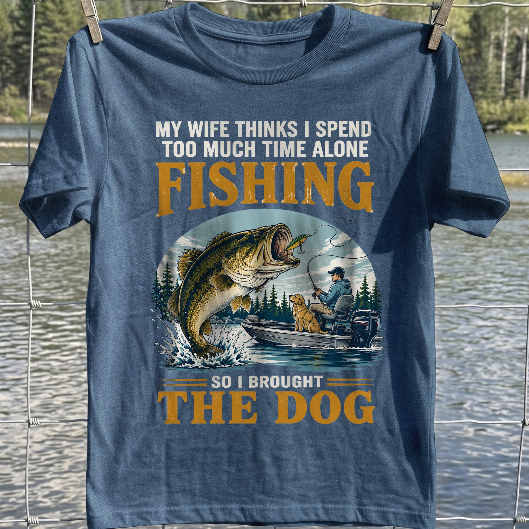 Fishing With My Dog T-Shirt