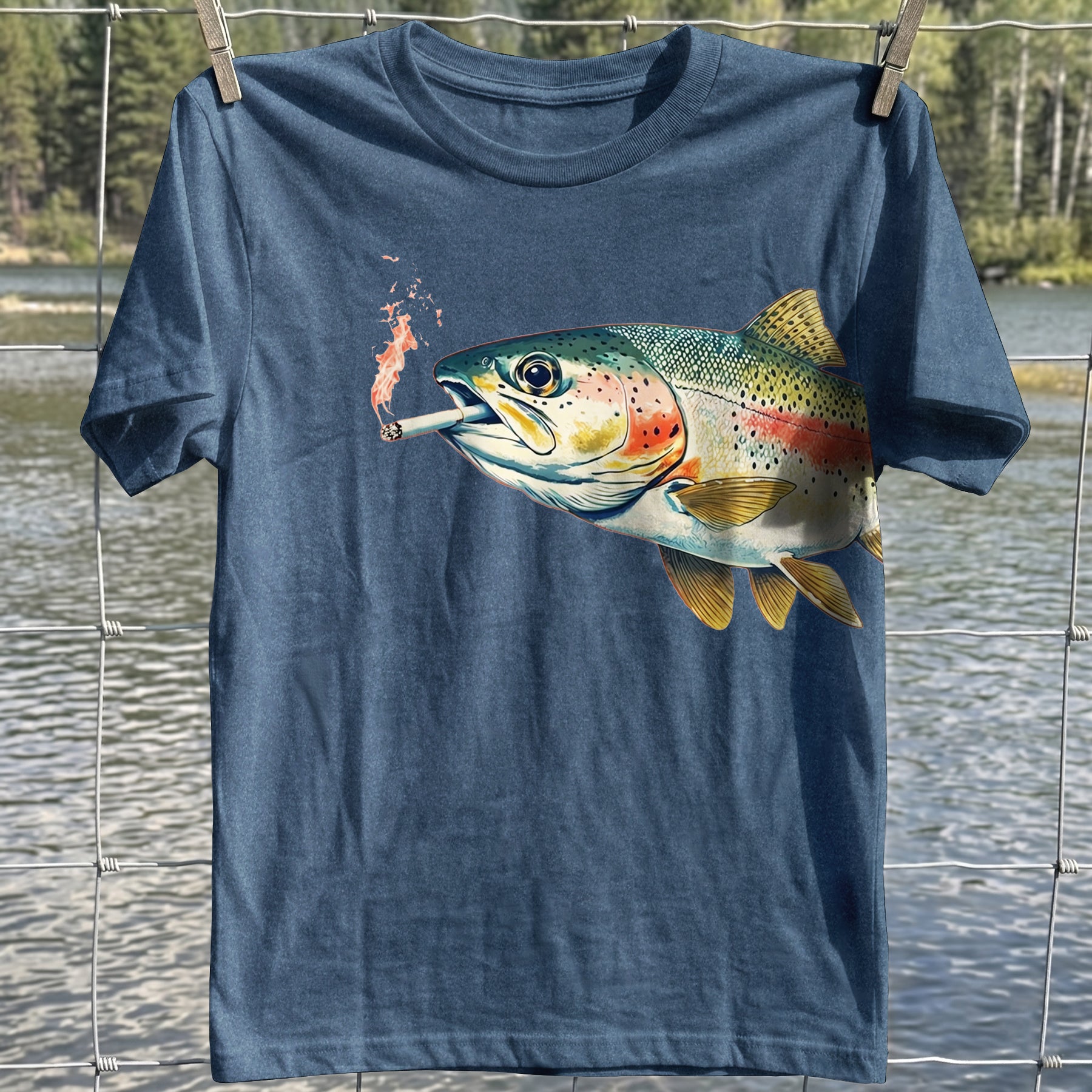 Smoking Trout T-shirt