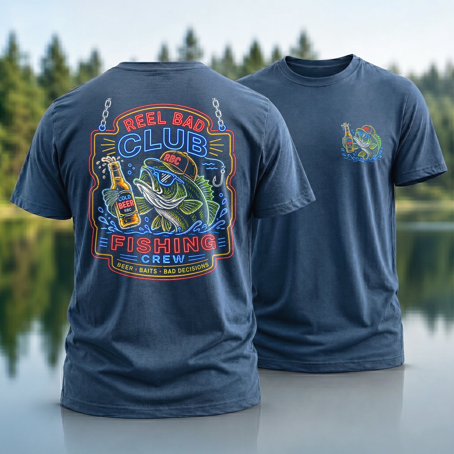 Drunk Neon Bass T-Shirt
