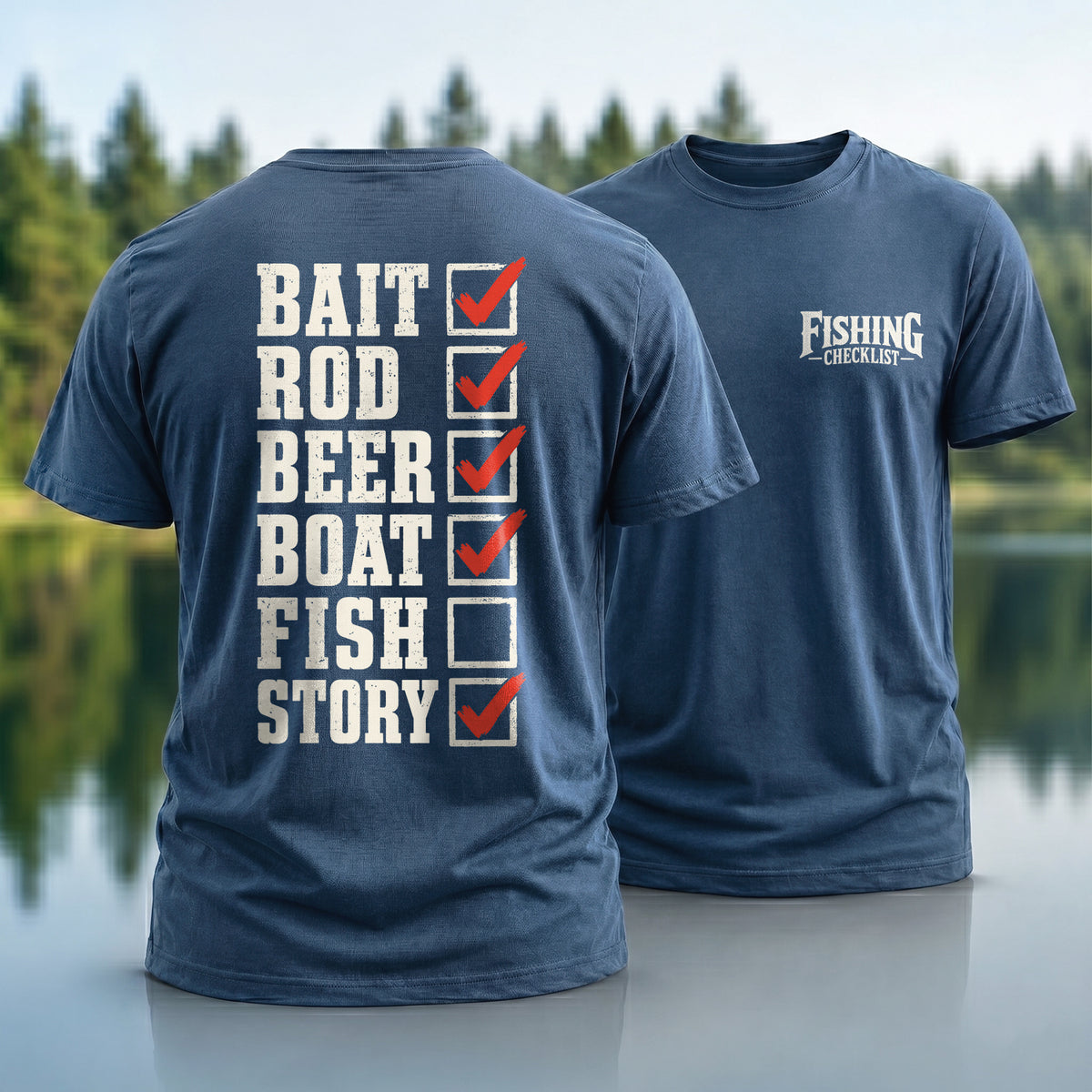 Fishing Checklist T-Shirt