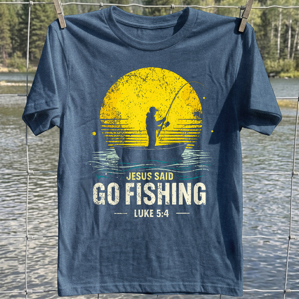 Jesus Go Fishing T-Shirt