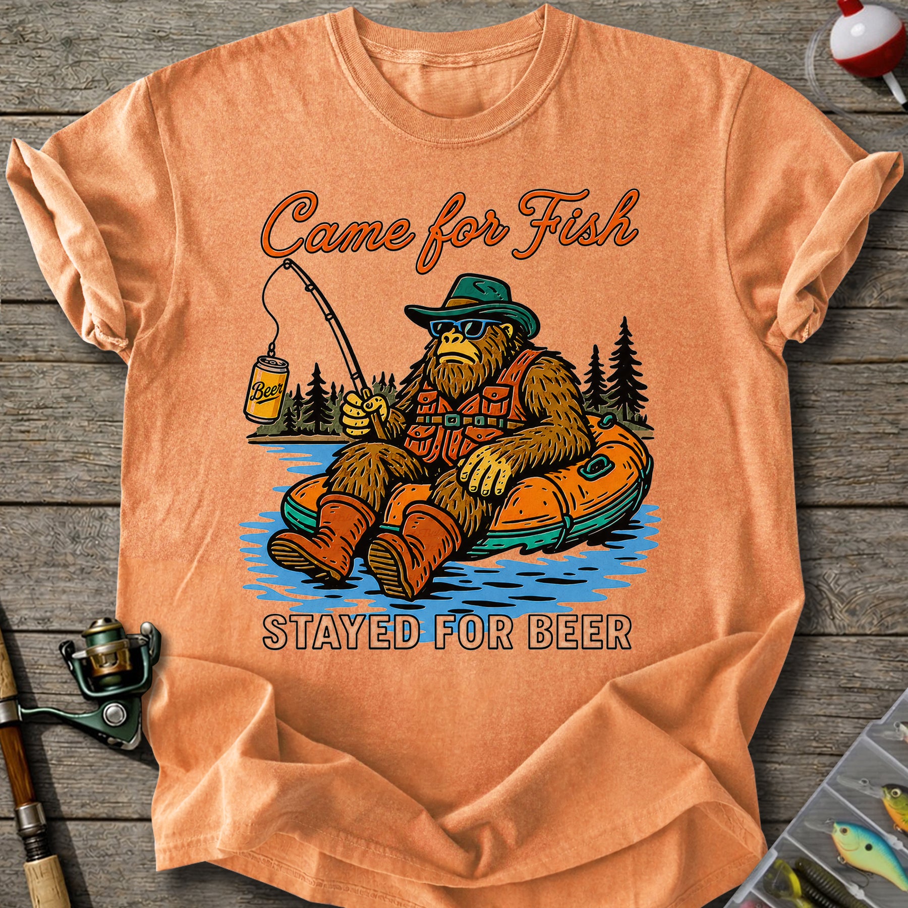 Bigfoot Beer Fishing T-shirt
