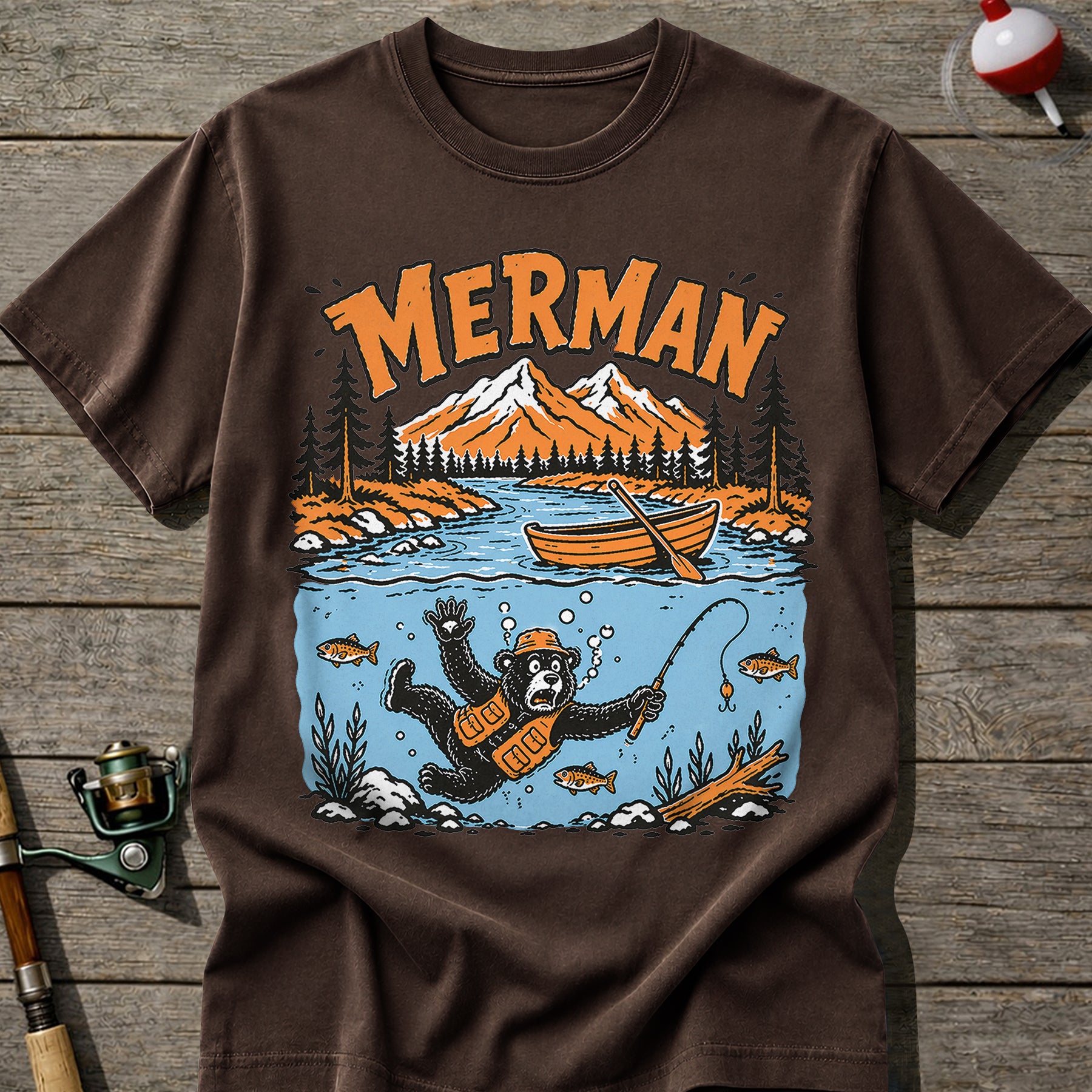 Merman Fishing T-Shirt