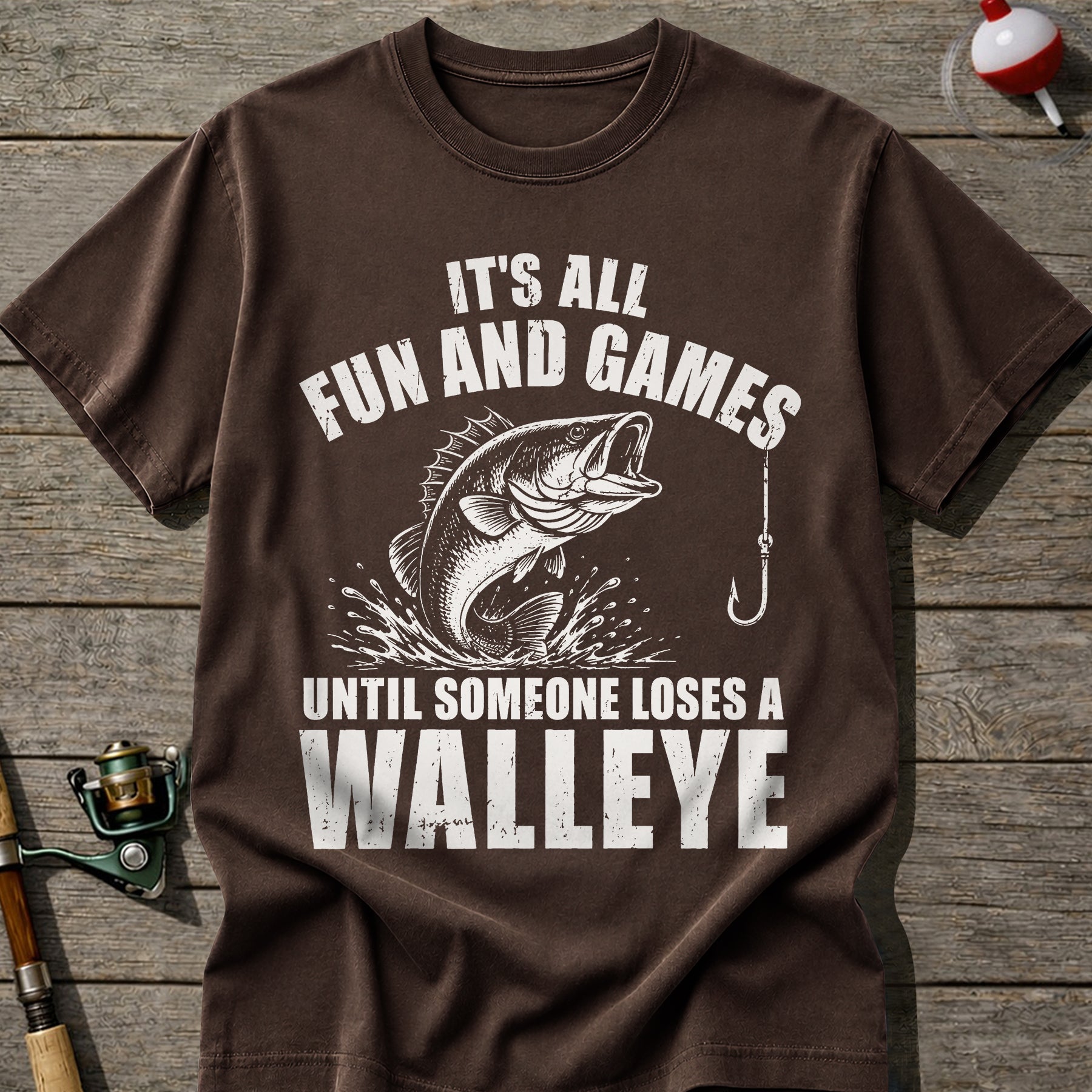 Funny Walleye Fishing T-shirt