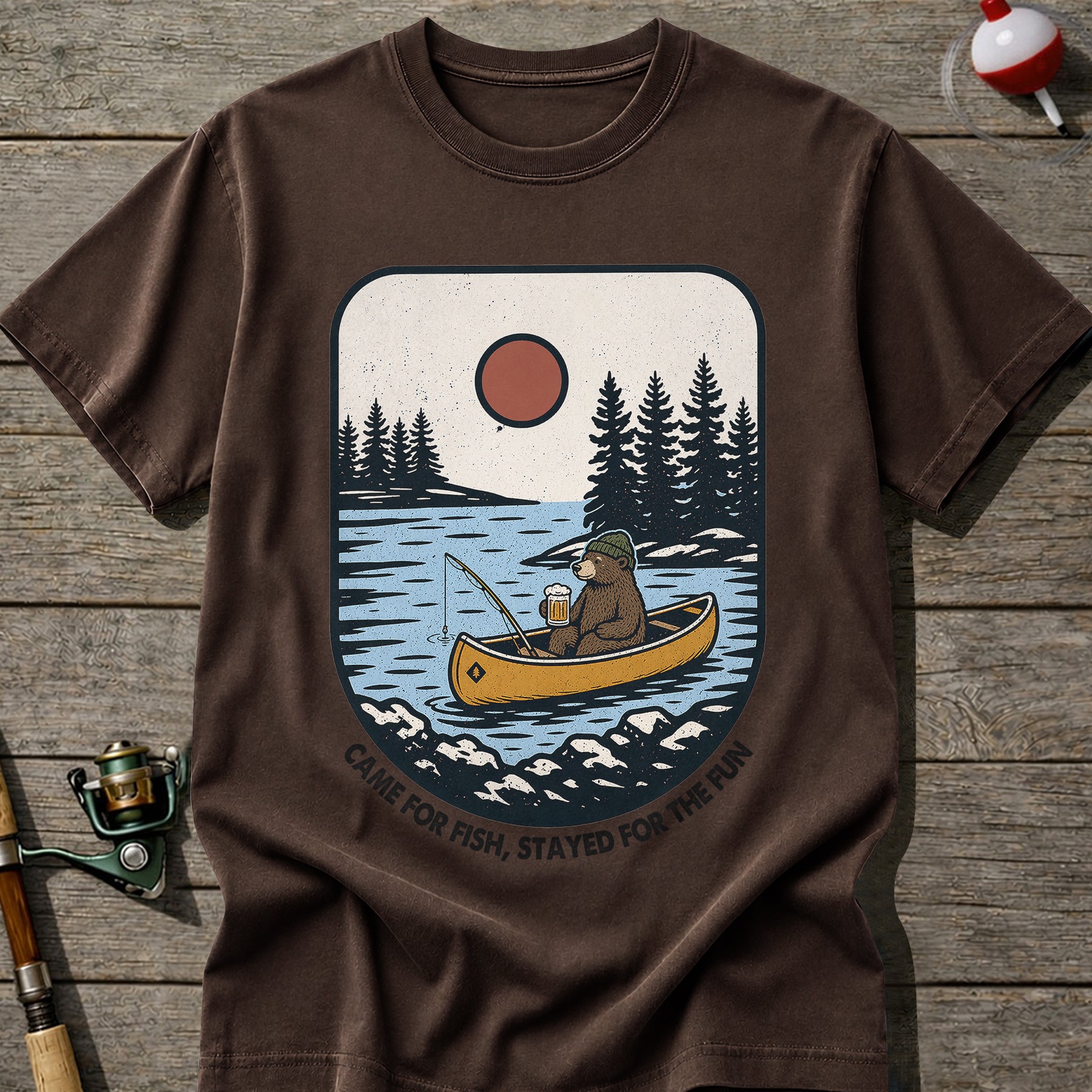 Chill Bear Fishing T-Shirt
