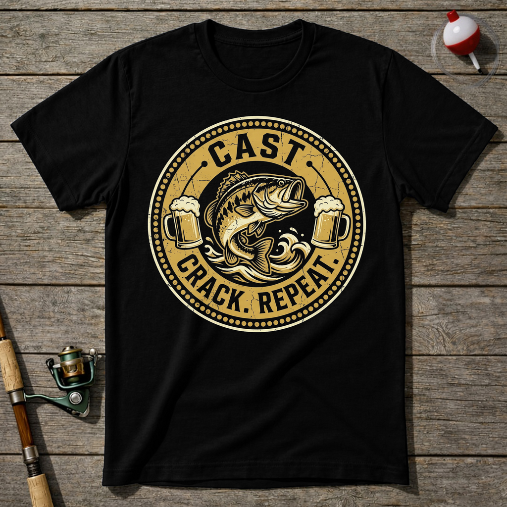 Cast Crack Repeat T-Shirt — Maroon