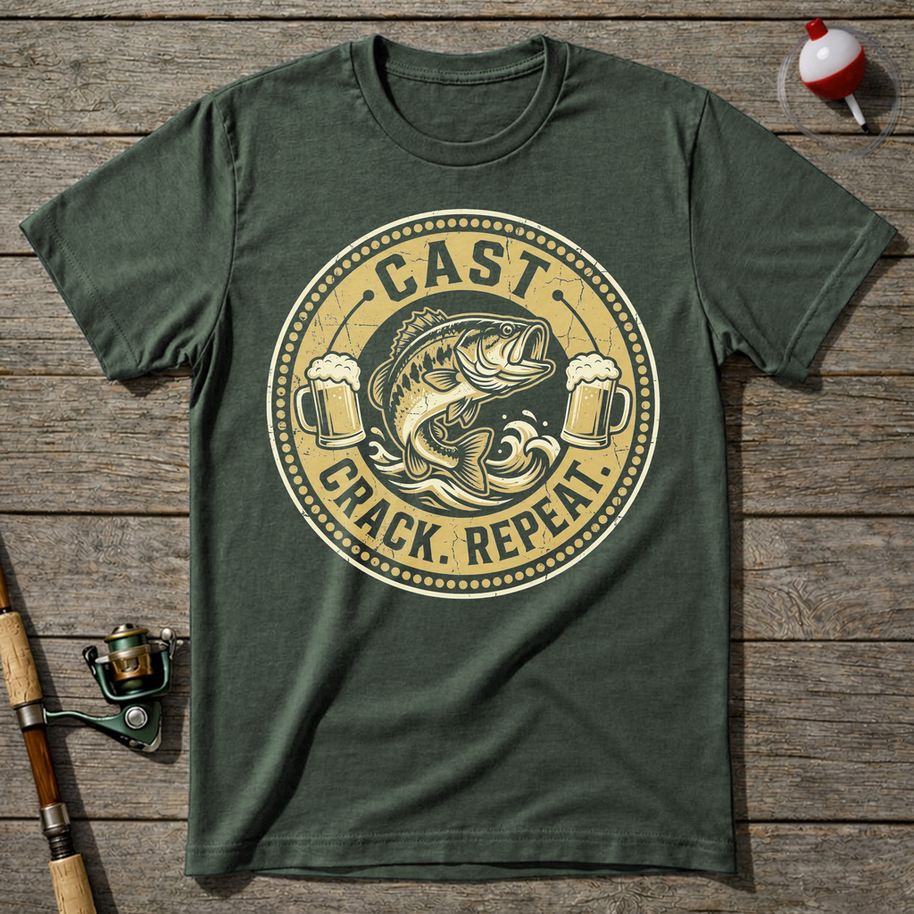 Cast Crack Repeat T-Shirt — Military Green