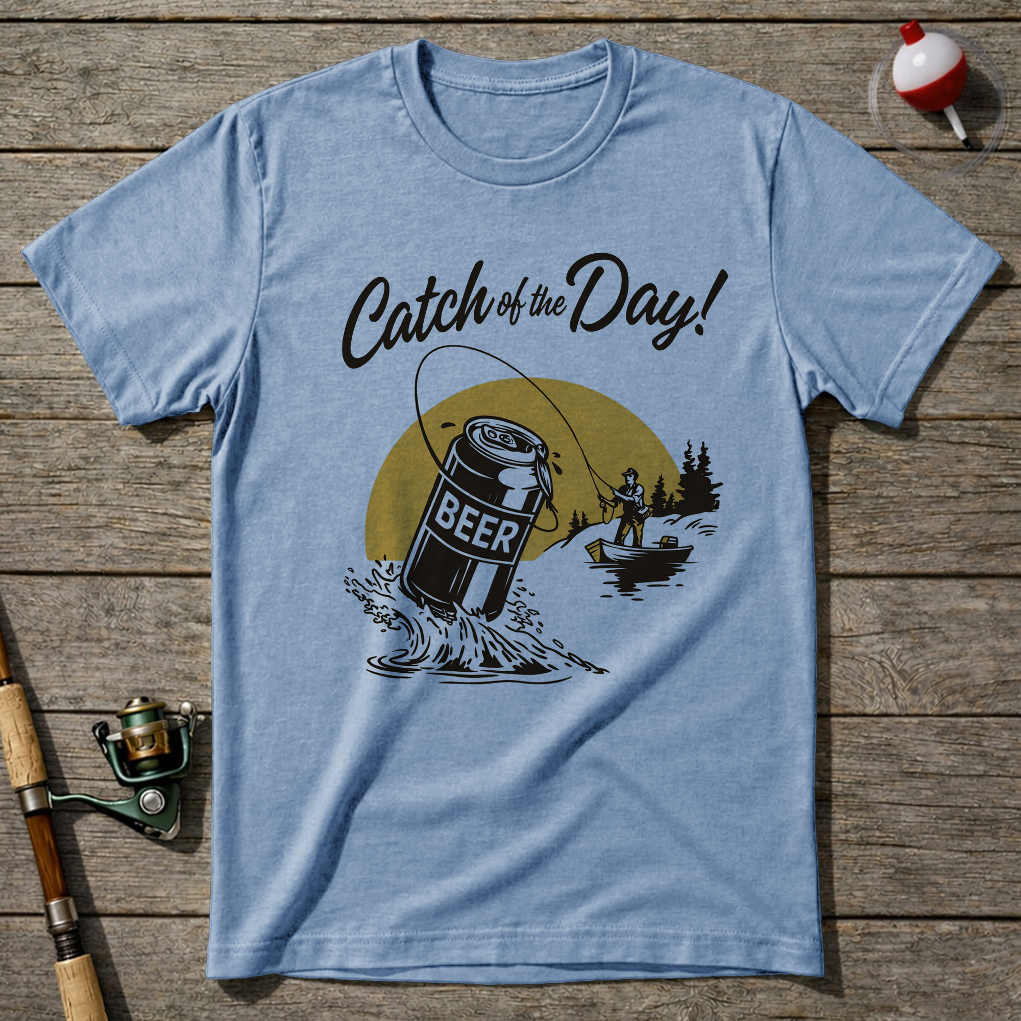 Catch Of The Day T Shirt T-Shirt — Light Blue