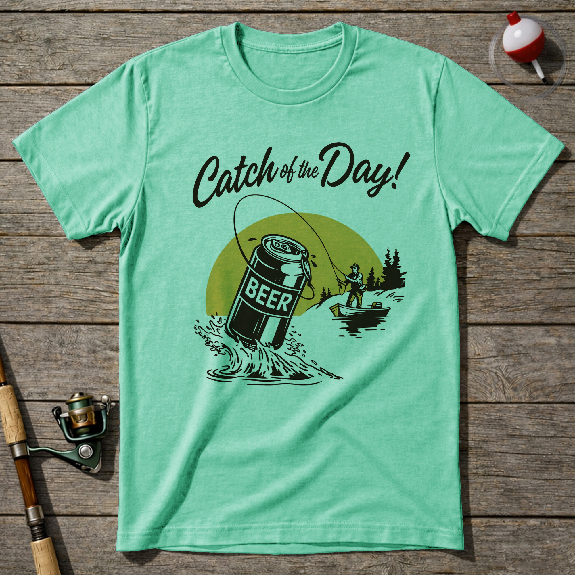 Catch Of The Day T Shirt T-Shirt — Mint Green