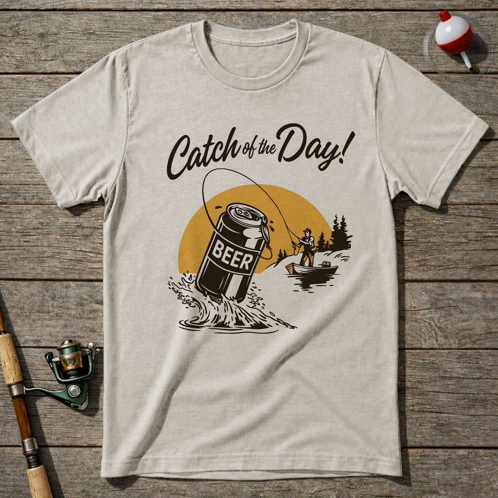 Catch Of The Day T Shirt T-Shirt — Natural