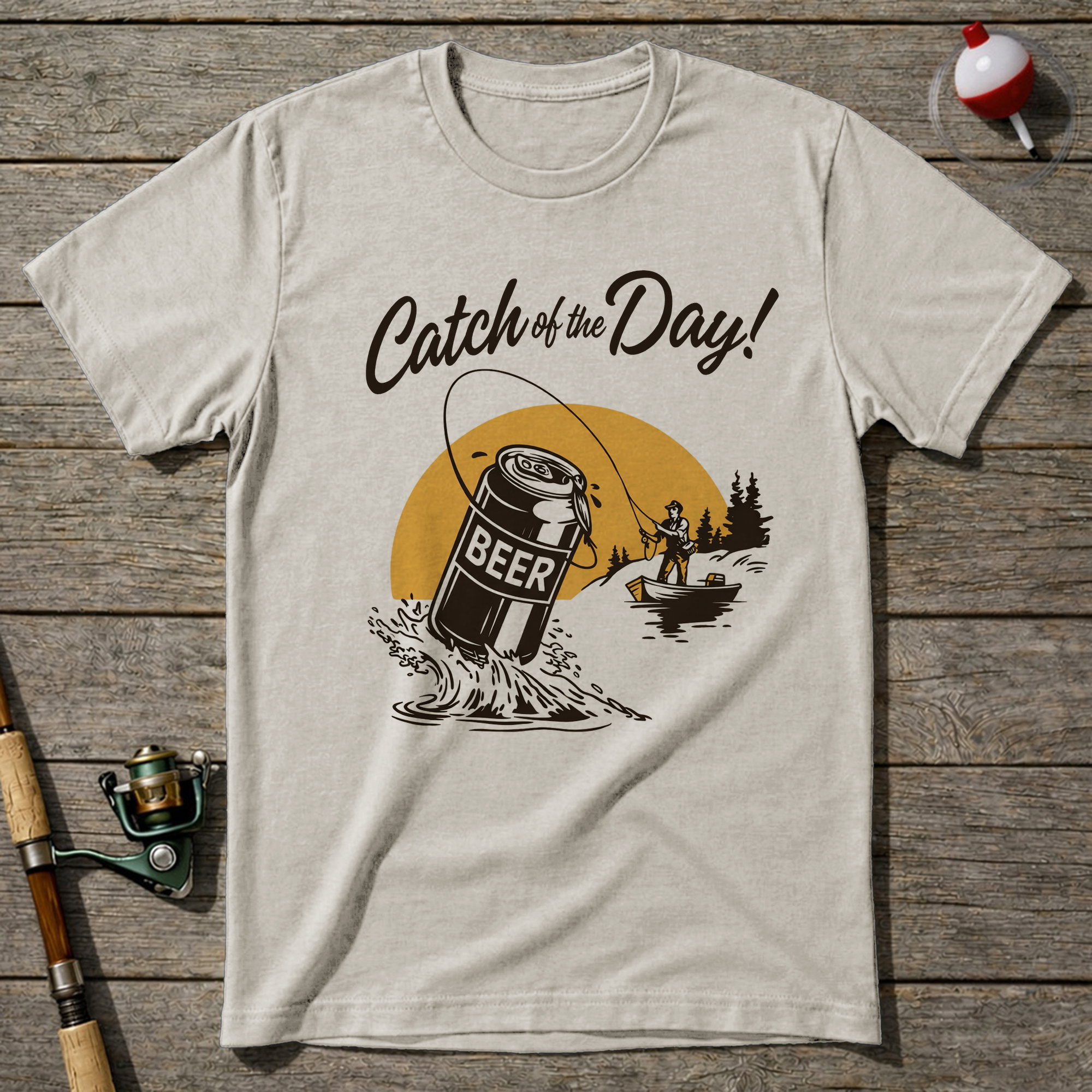 Catch Of The Day T Shirt T-Shirt — Natural