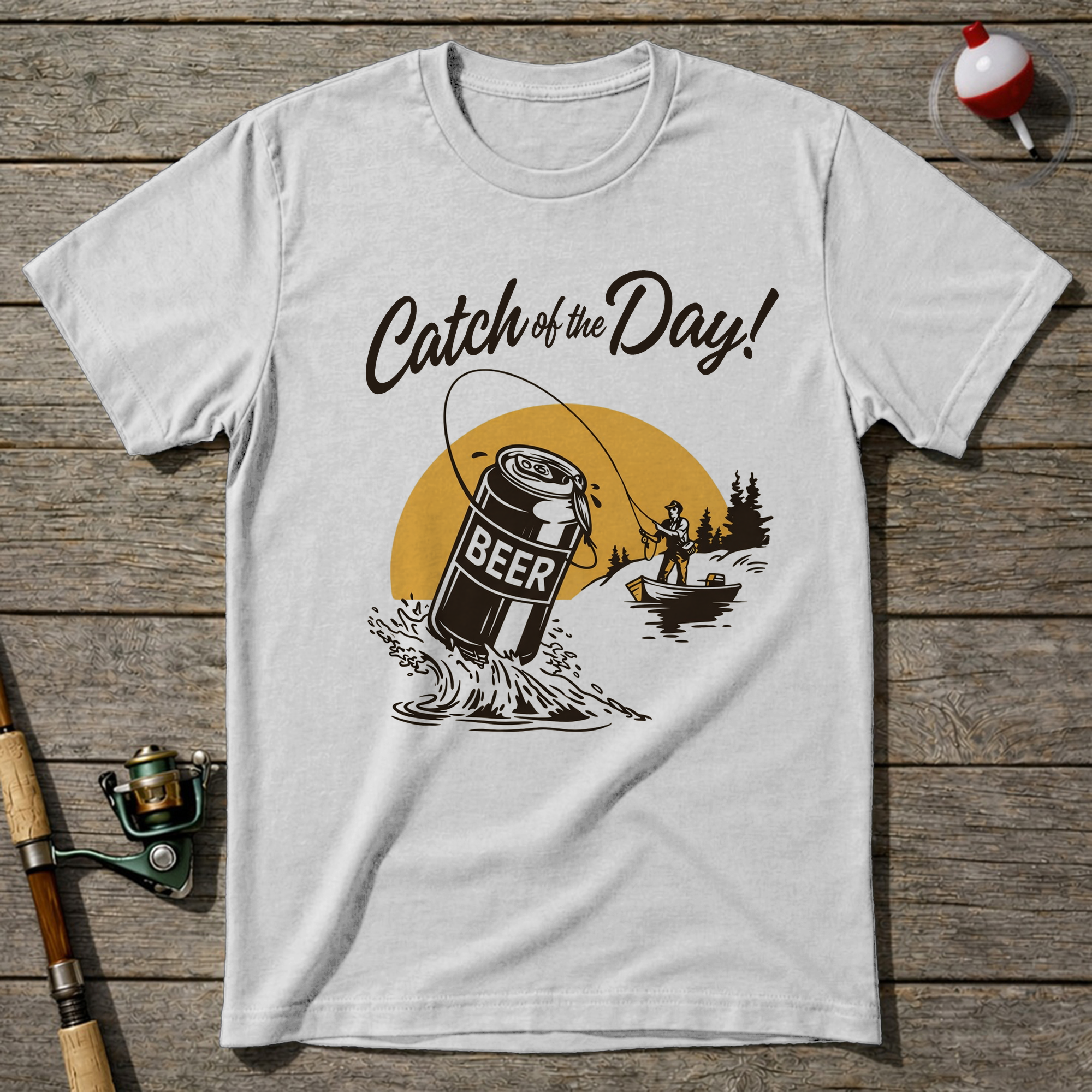Catch Of The Day T Shirt T-Shirt — White