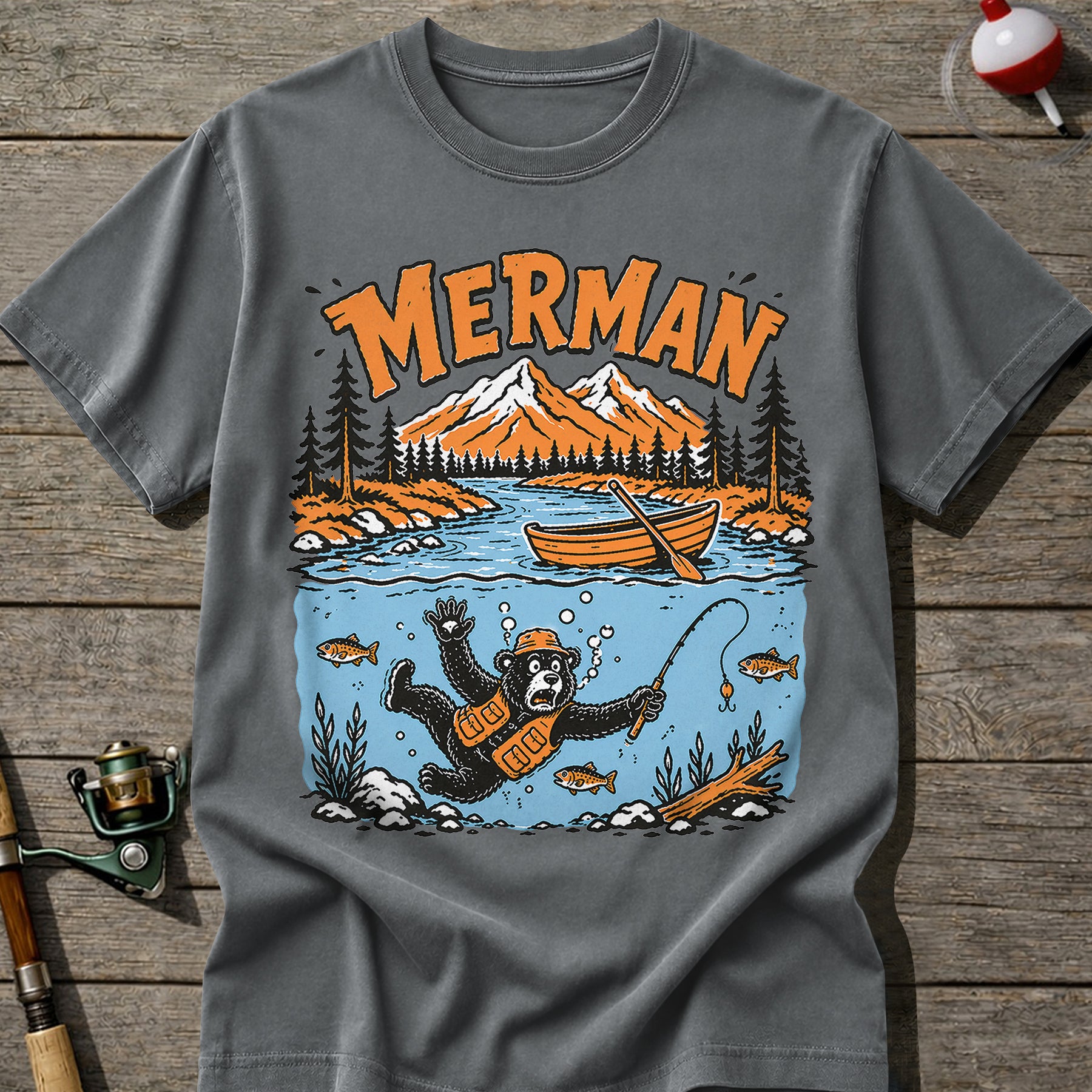 Merman Fishing T-Shirt