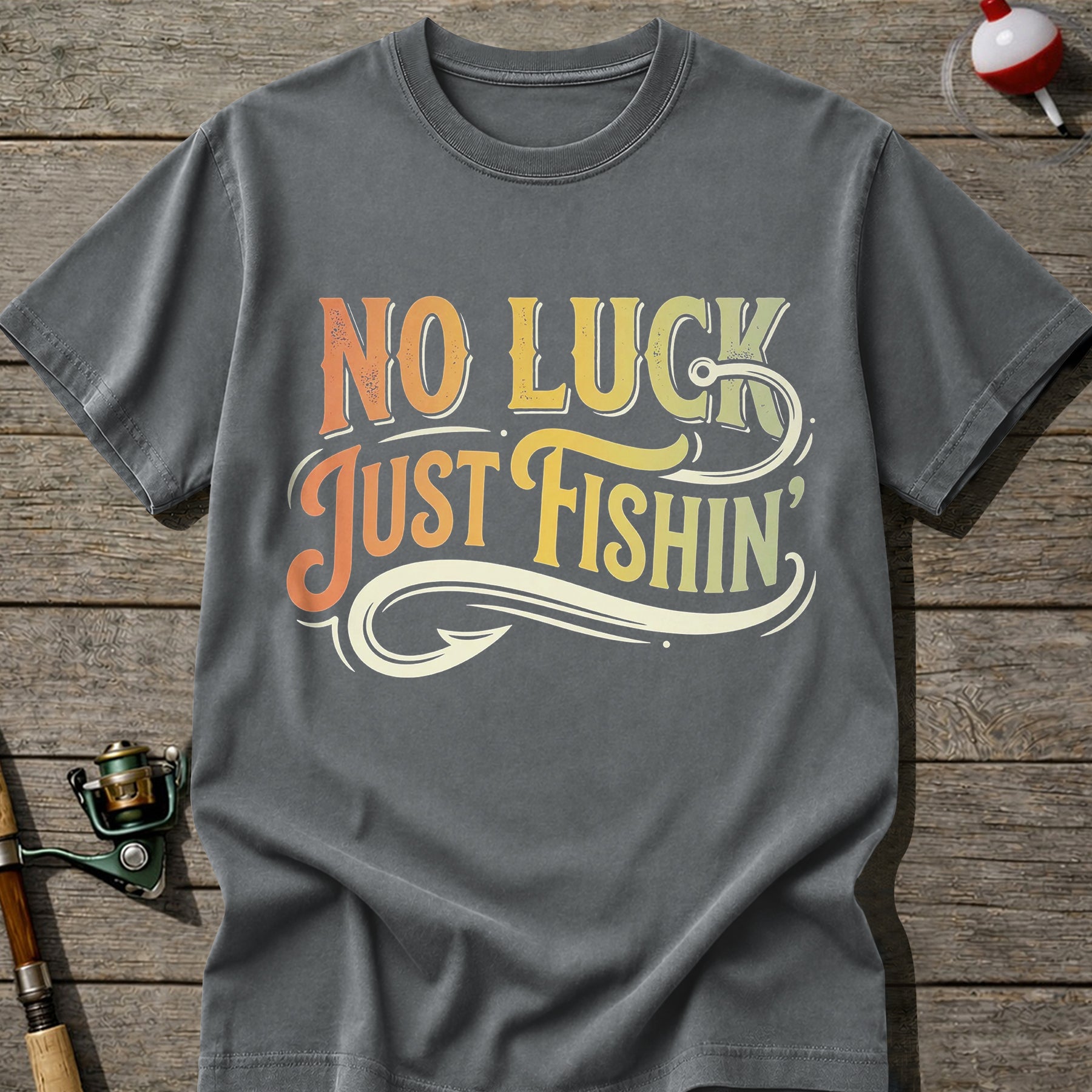 No Luck Just Fishing T-Shirt
