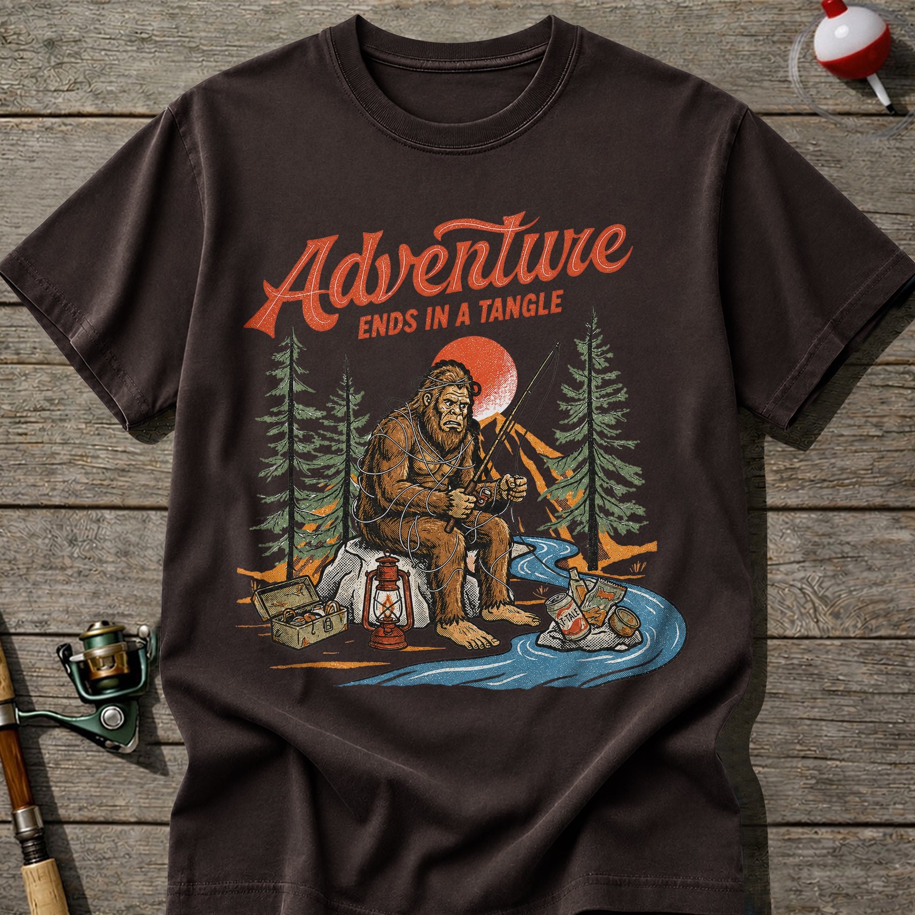 Bigfoot Fisherman T-shirt