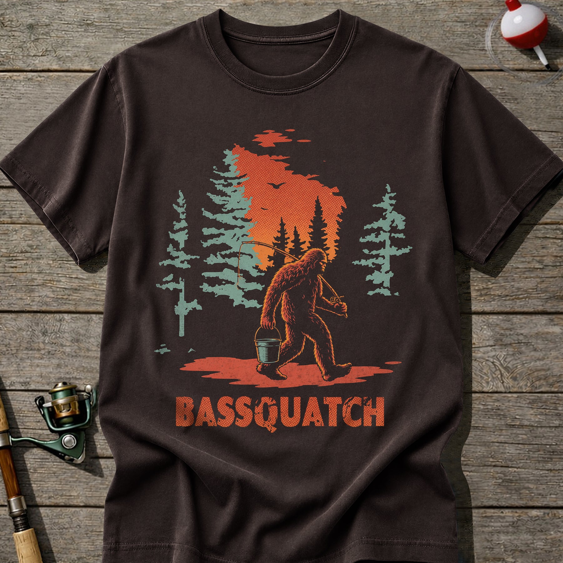 Bassquatch Fishing T-Shirt
