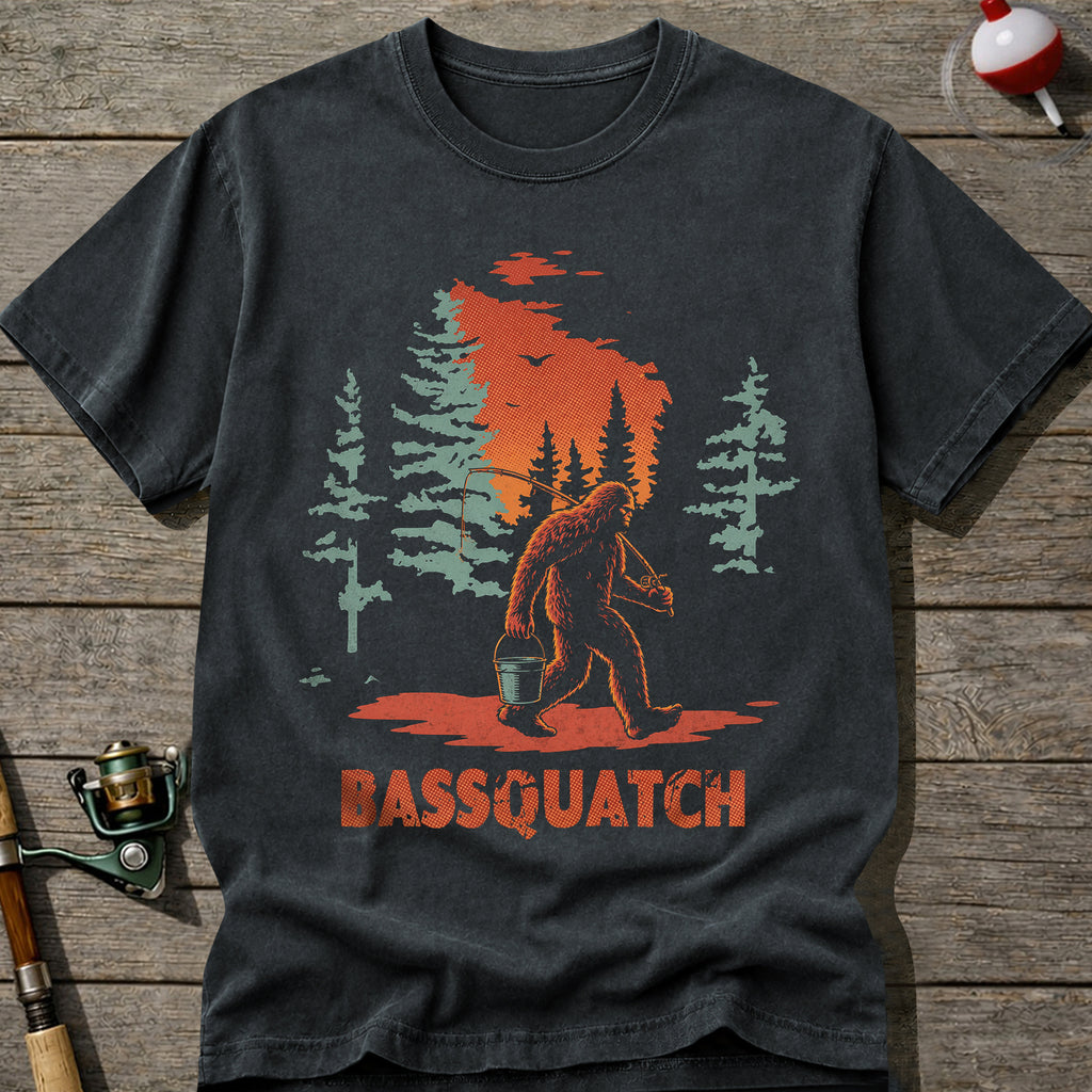 Bassquatch Fishing T-Shirt