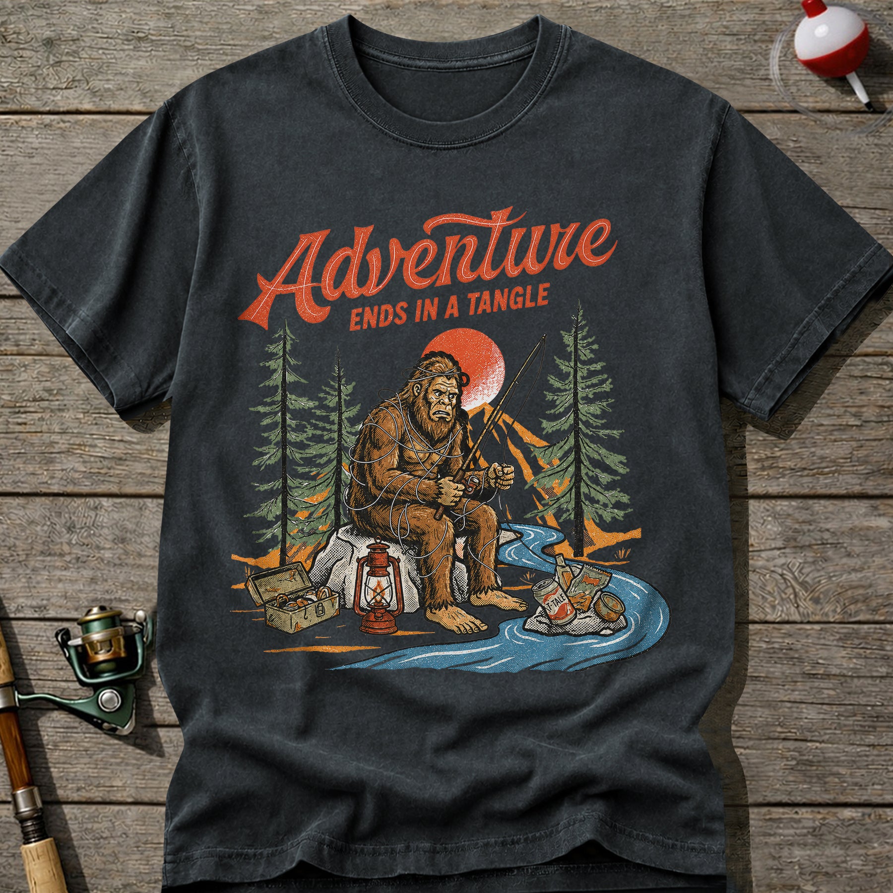 Bigfoot Fisherman T-shirt
