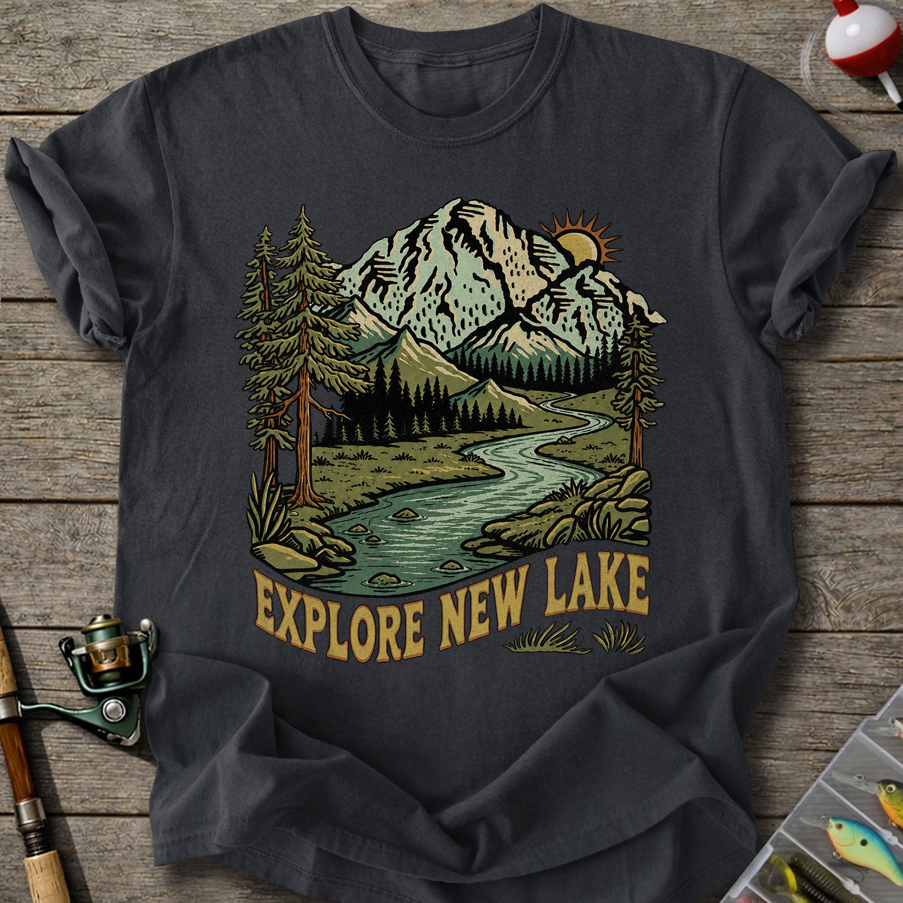 Explore New Lake T-shirt