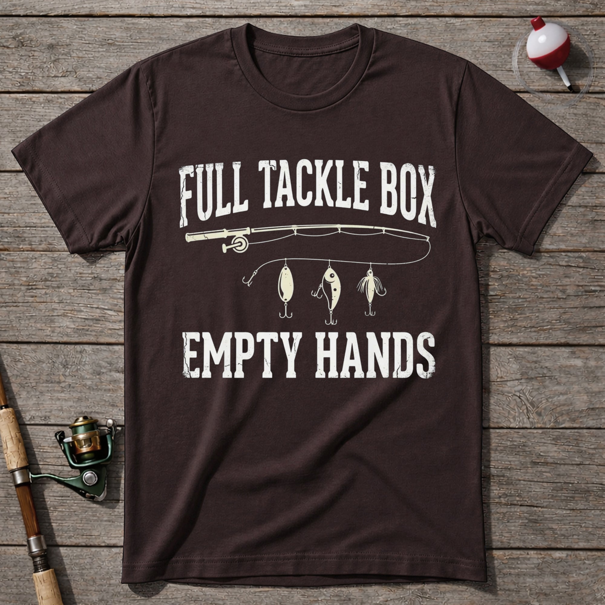 Full Tackle Box Empty Hands T-Shirt