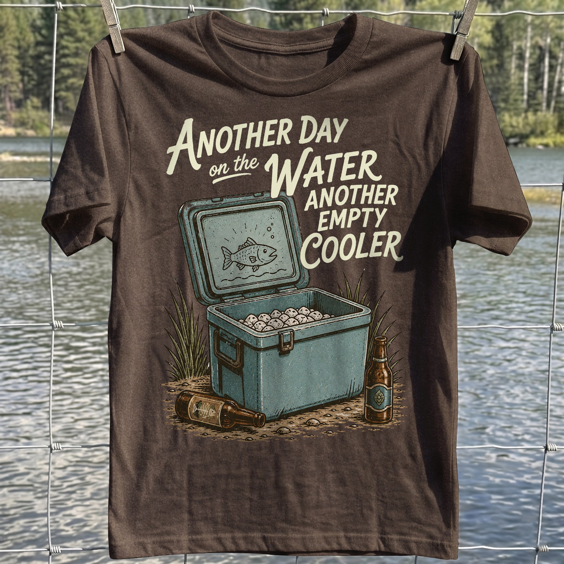 Empty Cooler Fishing T-shirt