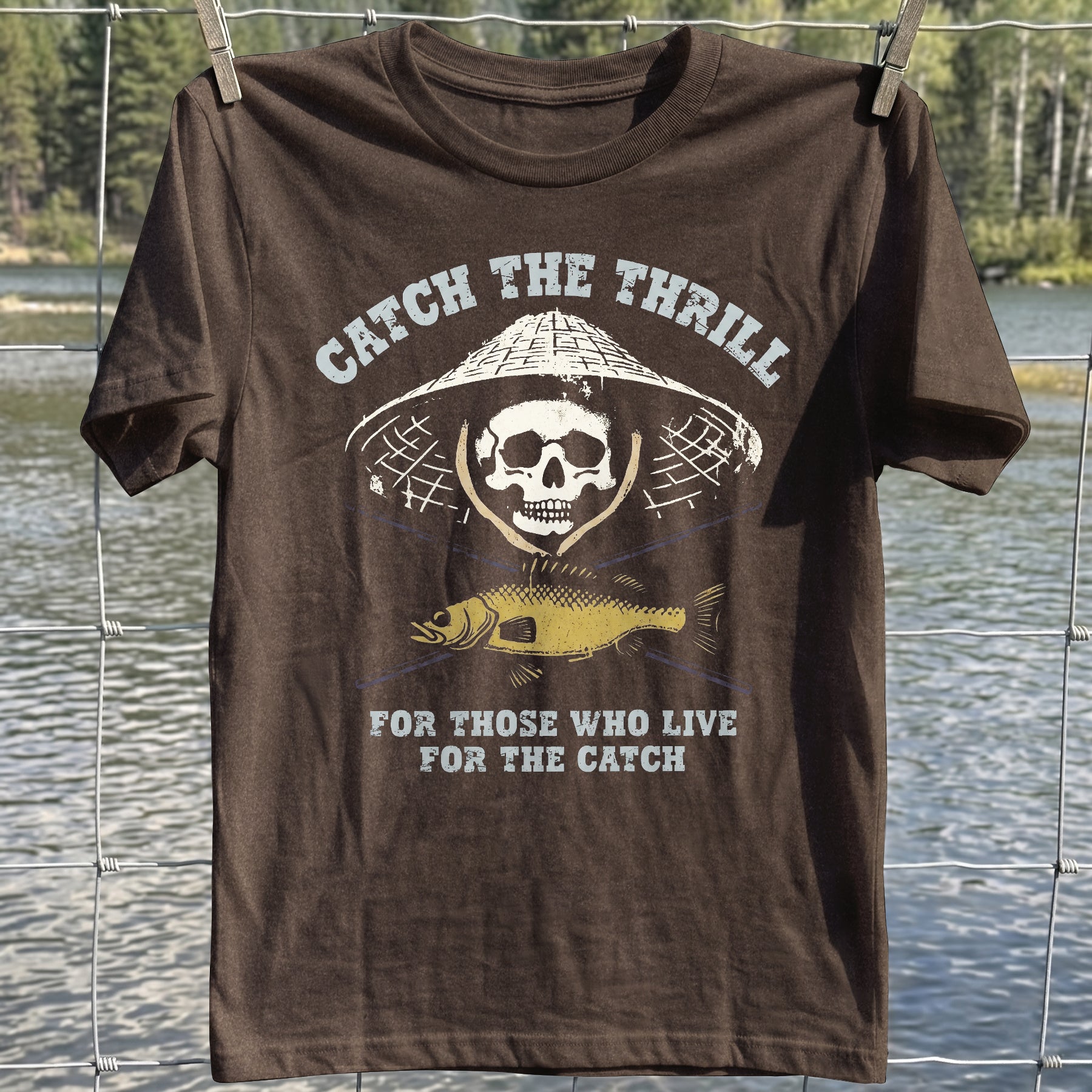 Fishing Thrill Skull T-Shirt