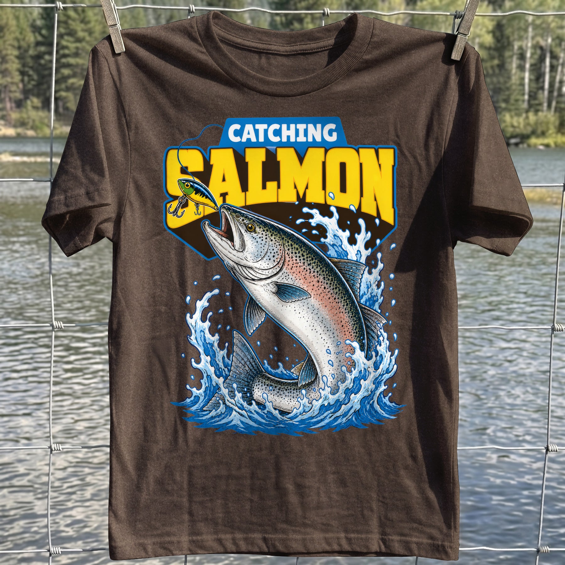 Catching Salmon T-shirt