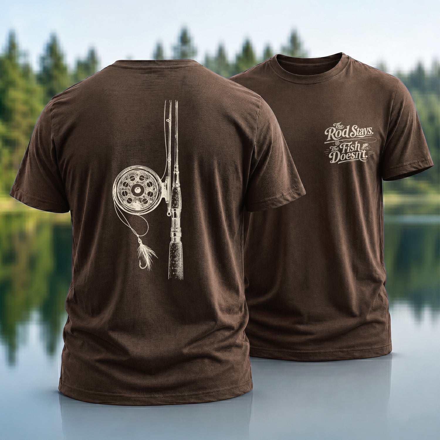 The Rod Stays The Fish Doesn’t T-shirt