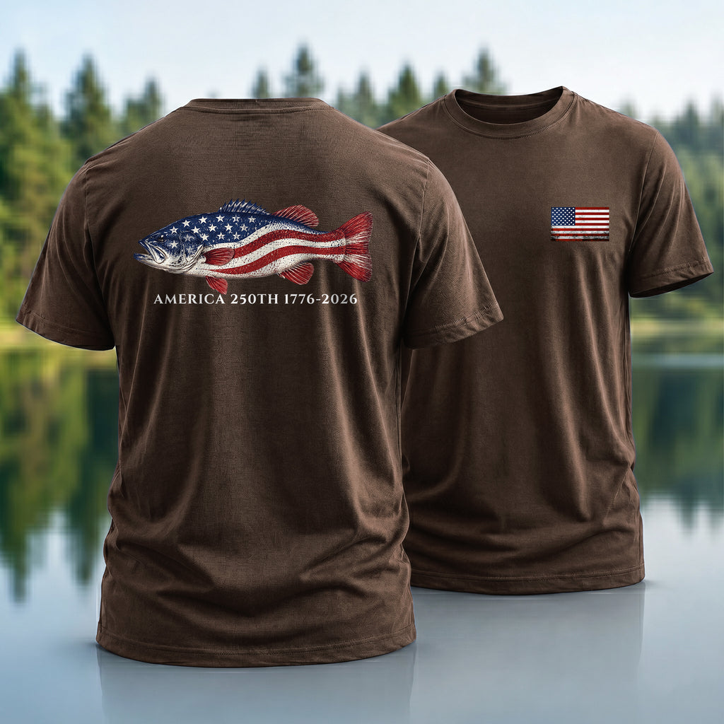 250th Bass Flag T-shirt