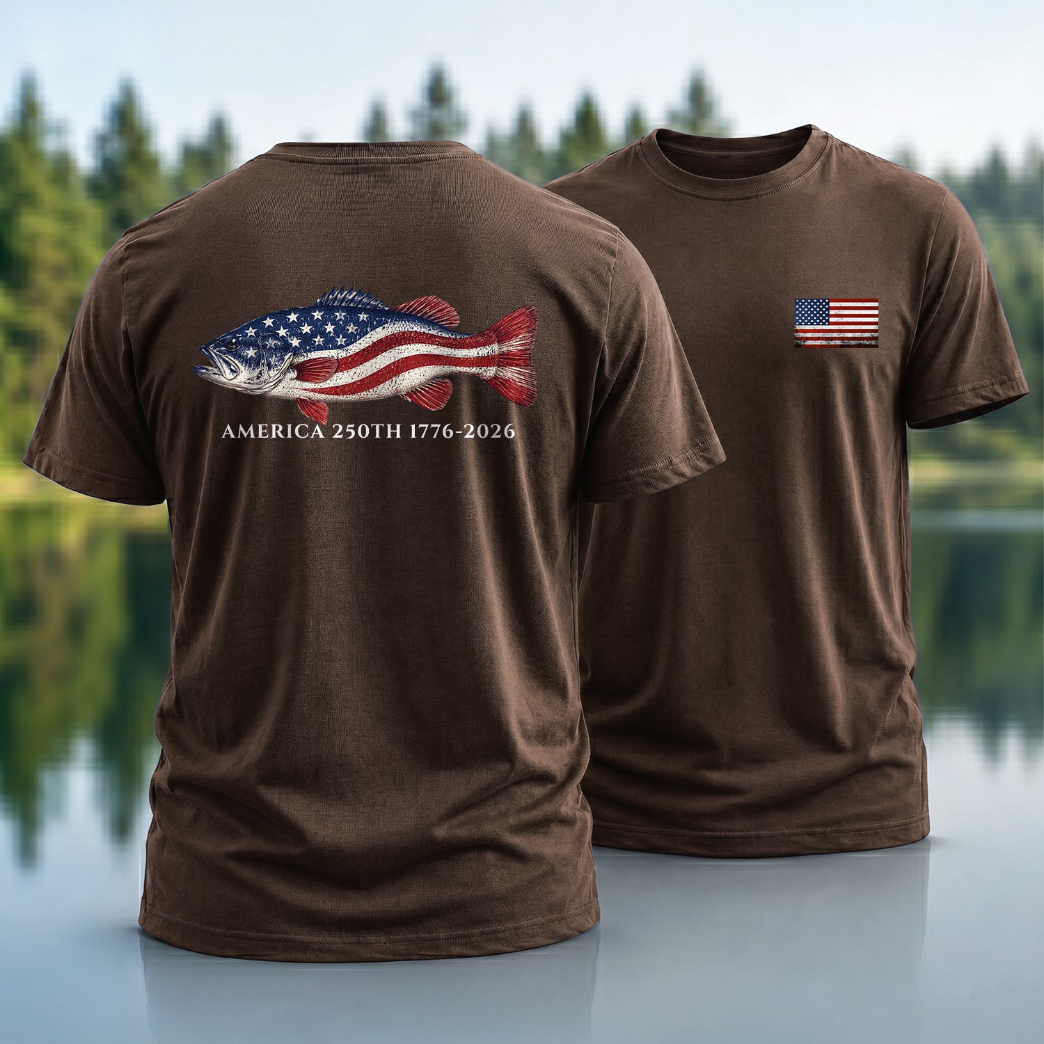 250th Bass Flag T-shirt