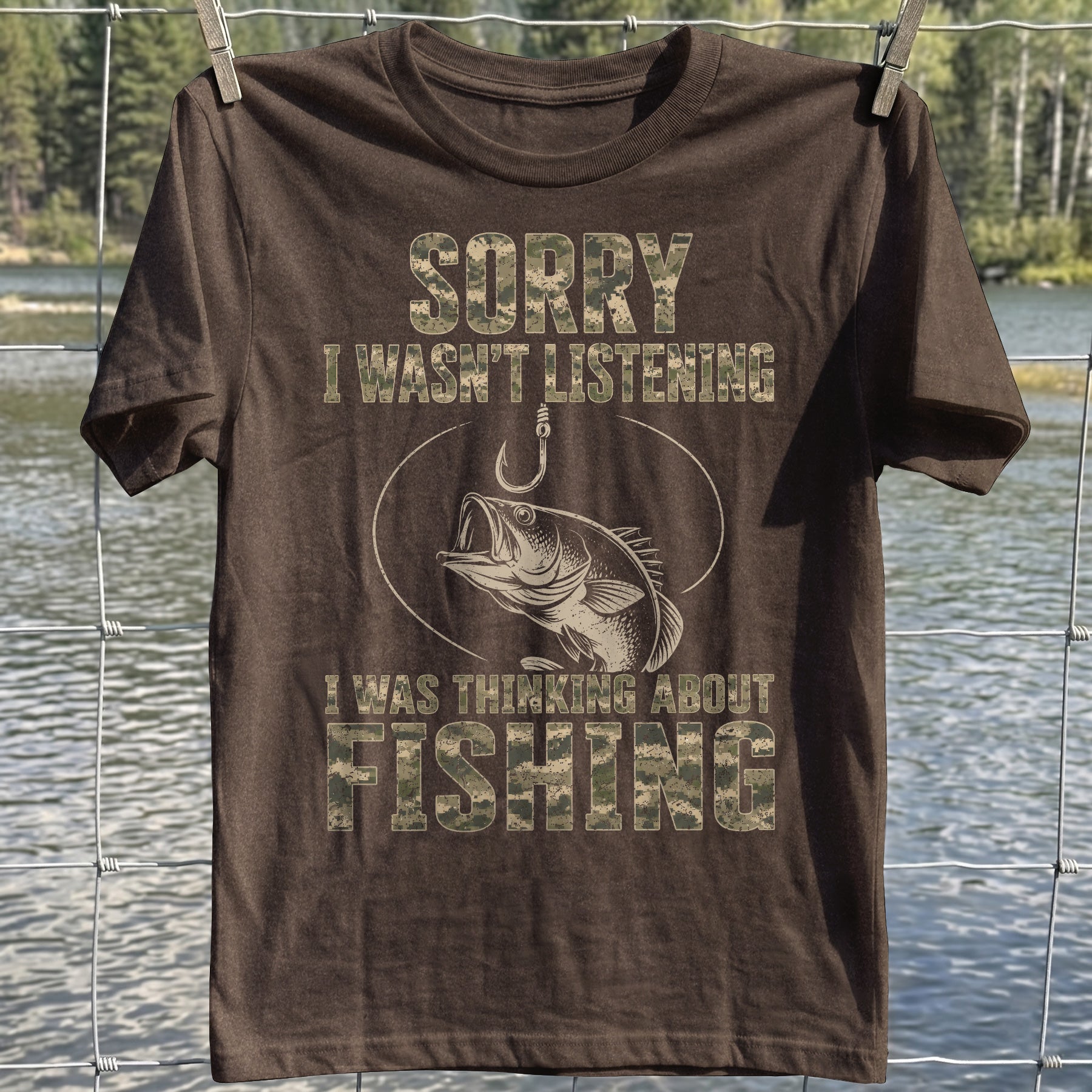 Thinking Fishing T-shirt