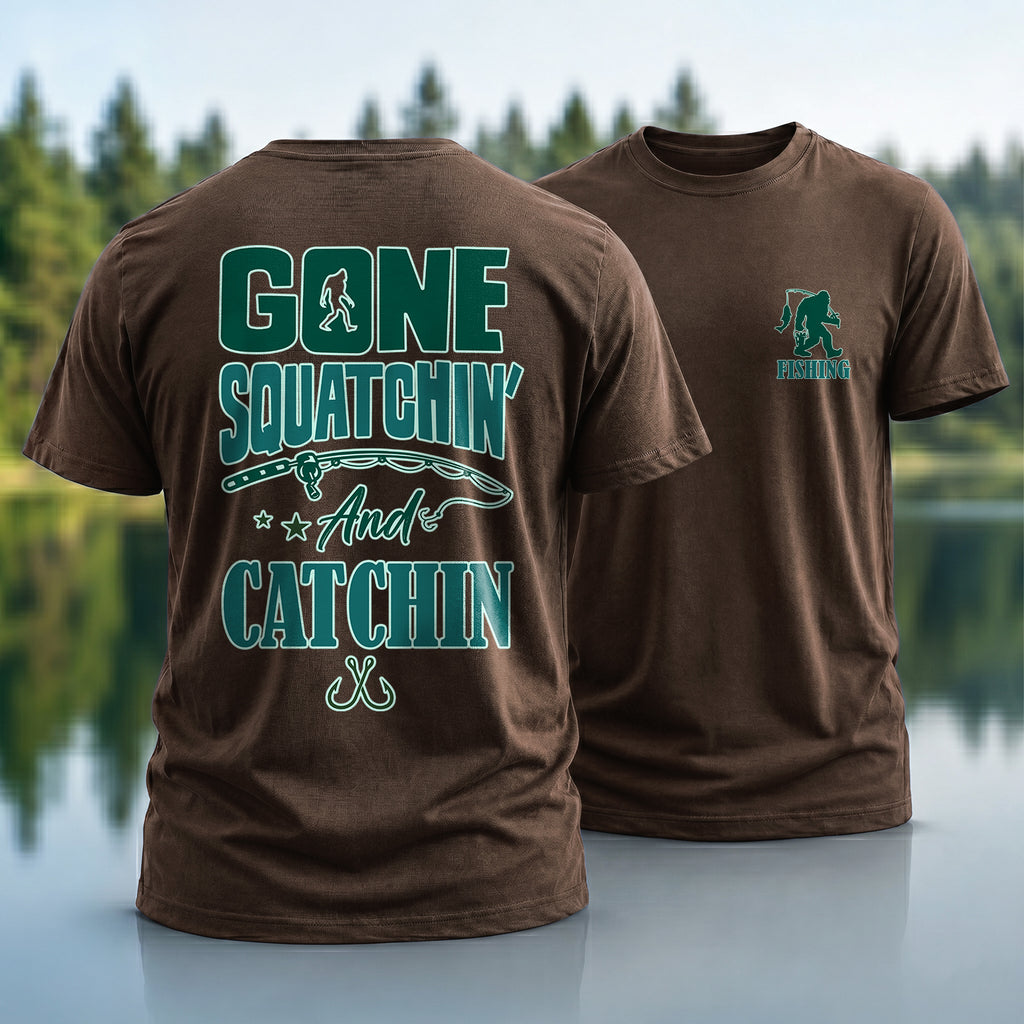 Bigfoot Fishing T-Shirt