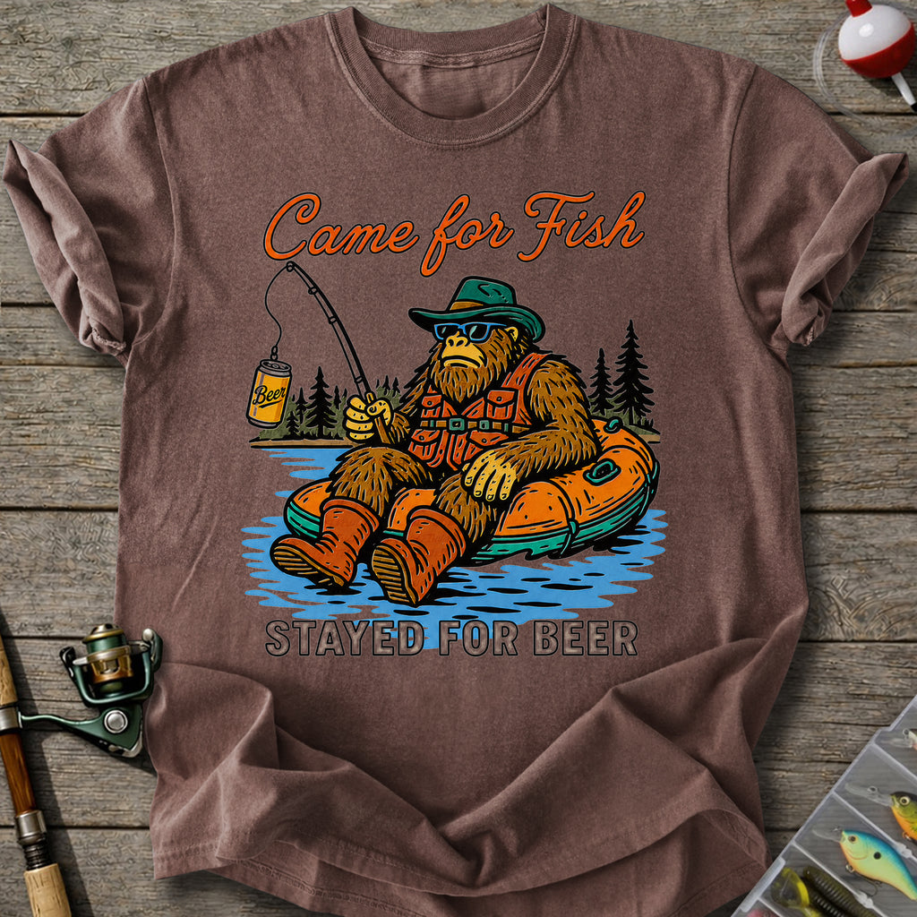 Bigfoot Beer Fishing T-shirt