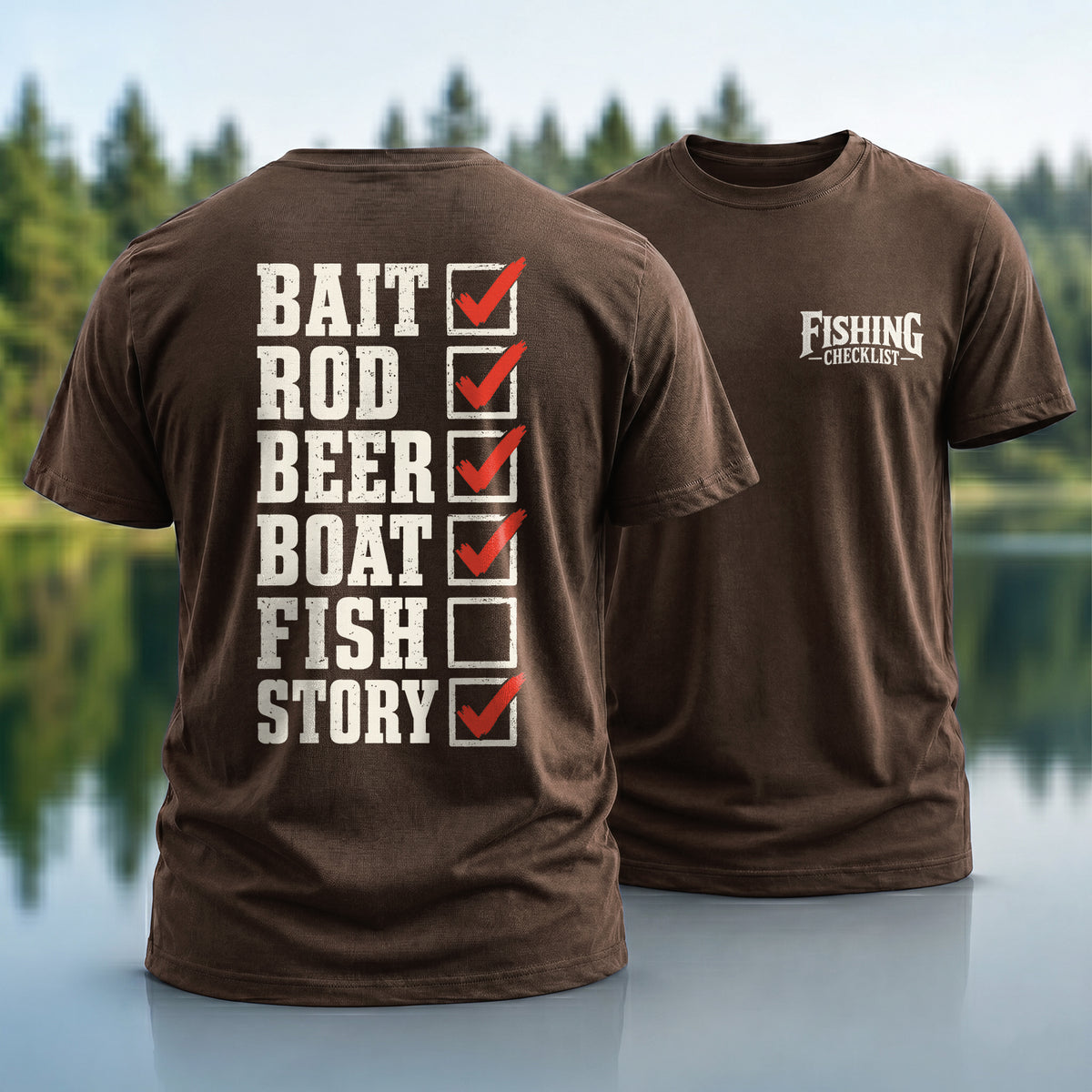 Fishing Checklist T-Shirt