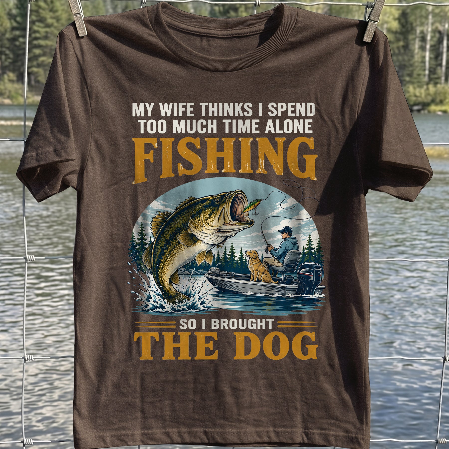 Fishing With My Dog T-Shirt
