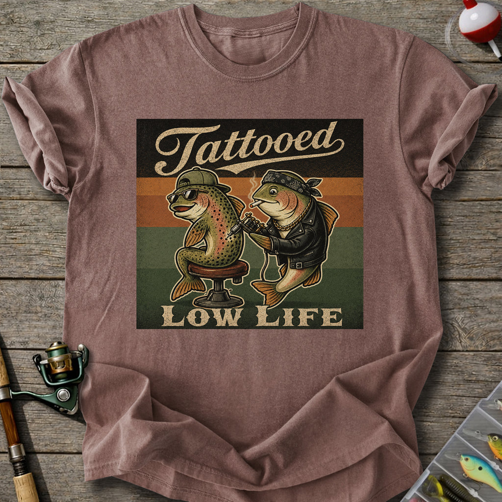 Retro Tattoo Fish T-shirt