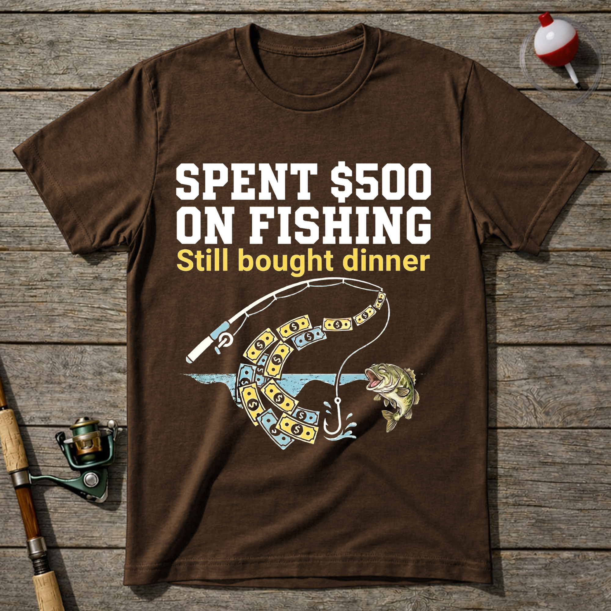 Expensive Bad Fisherman T-Shirt — Navy