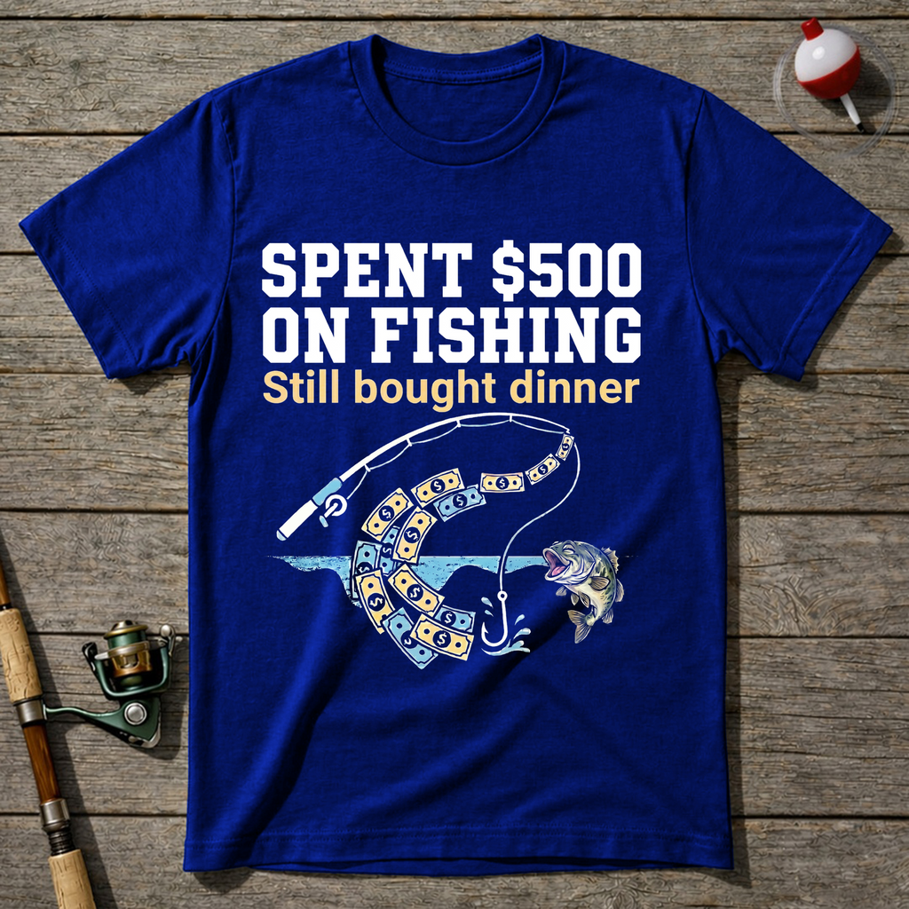Expensive Bad Fisherman T-Shirt — Royal Blue