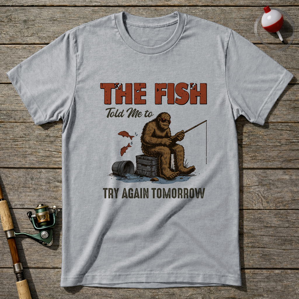 Fish Told Me T Shirt T-Shirt — Ash
