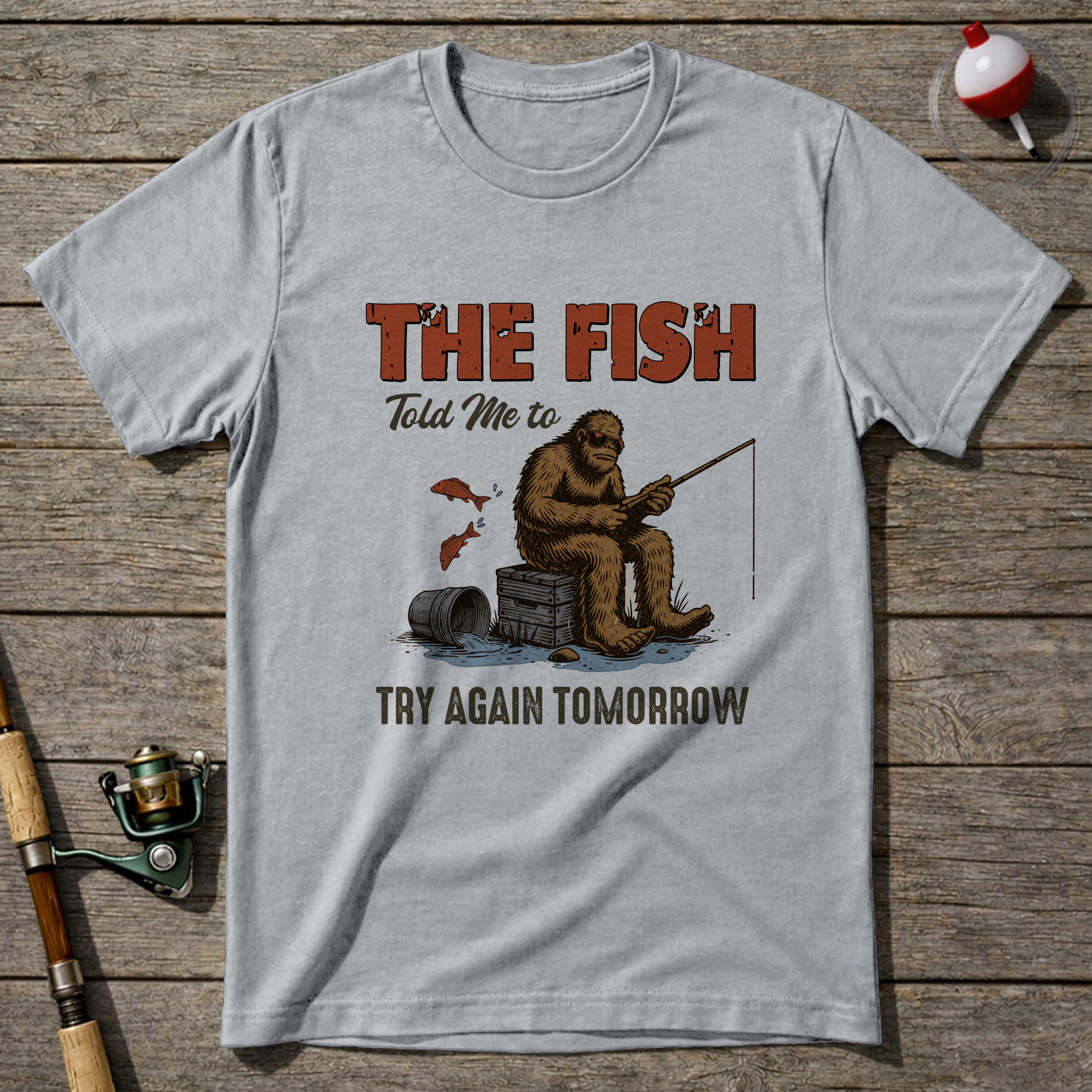 Fish Told Me T Shirt T-Shirt — Ash