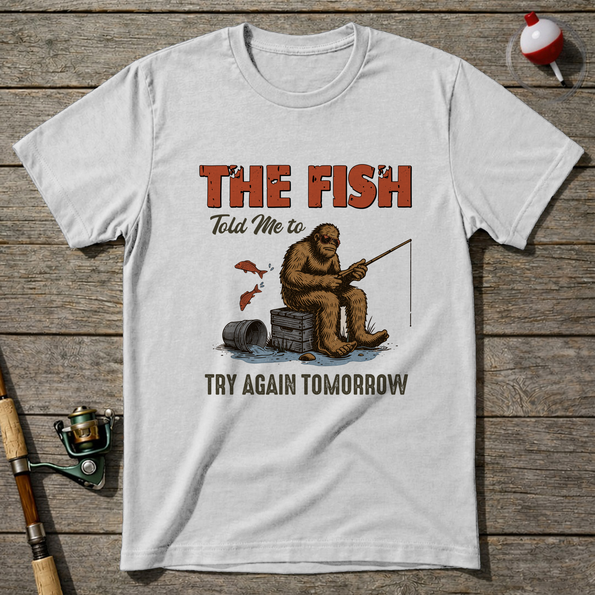 Fish Told Me T Shirt T-Shirt — White