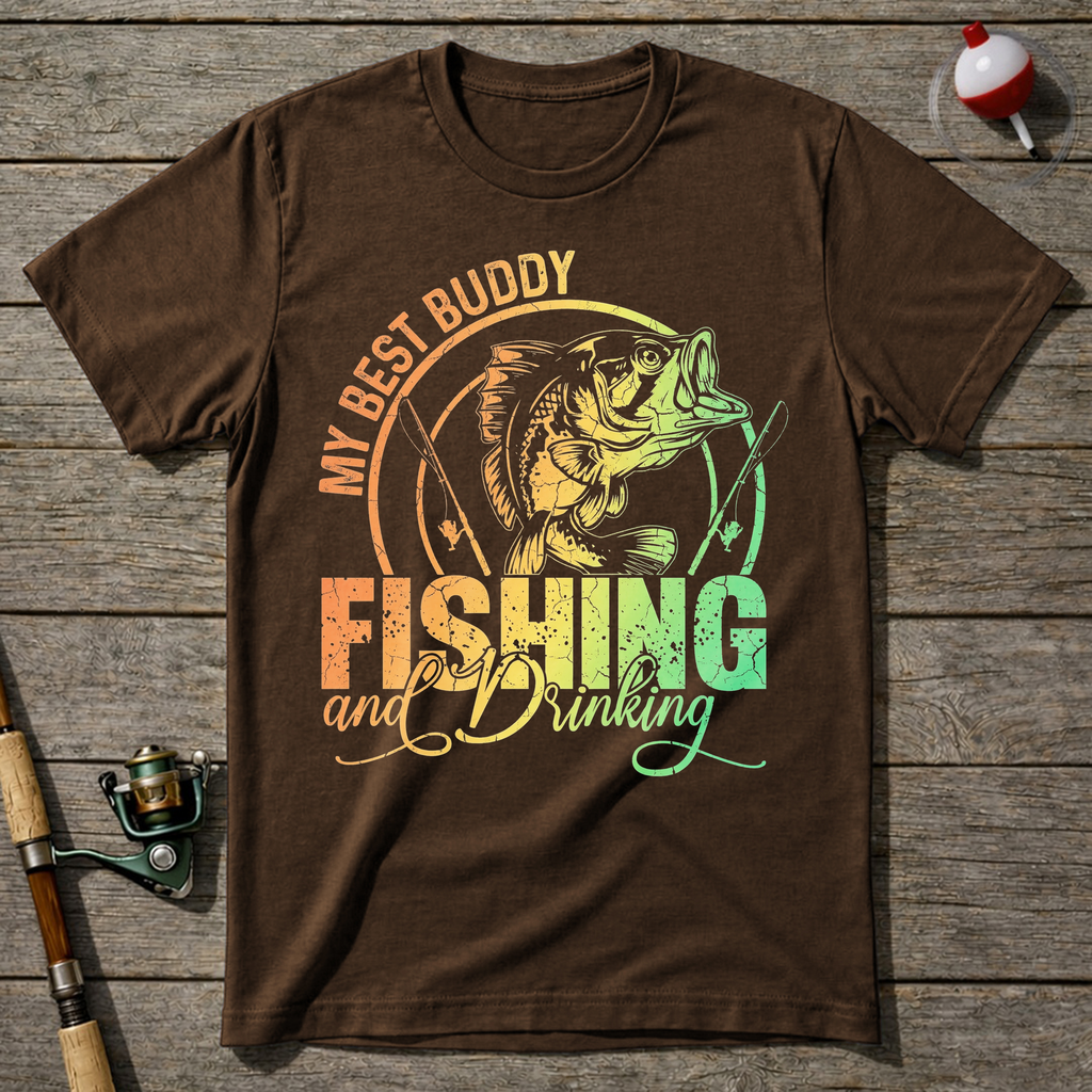 Funny Fishing And Drinking T-Shirt