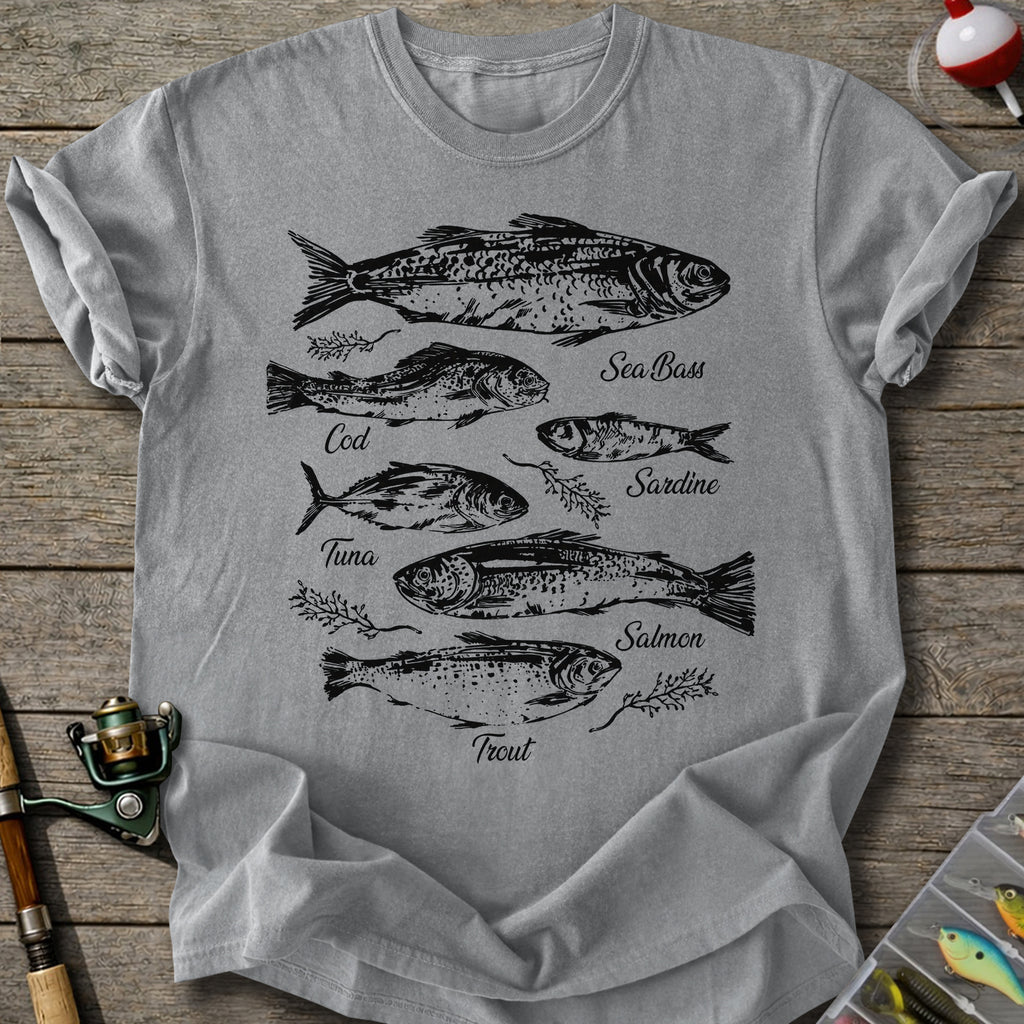 Vintage Fish Species T-shirt