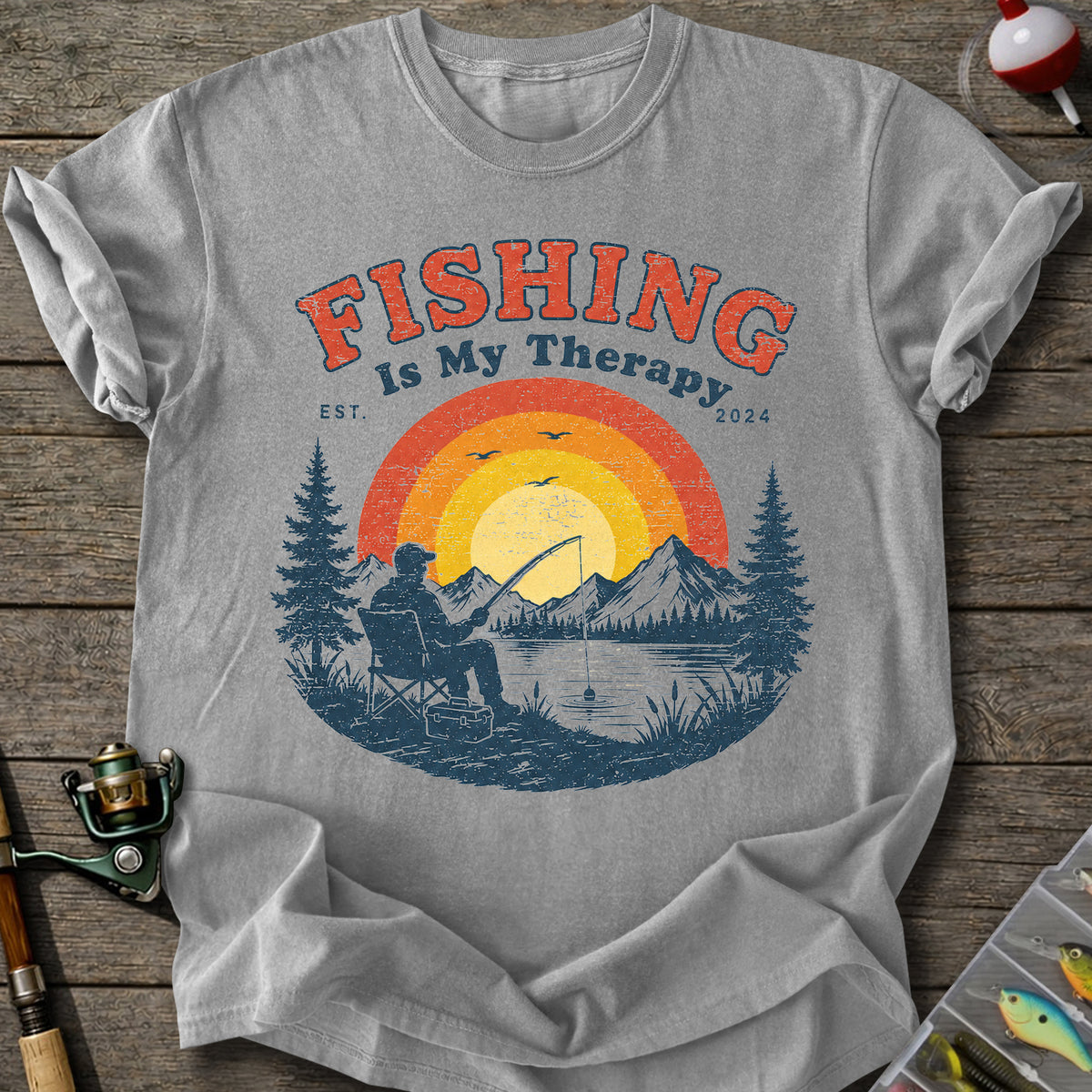 Fishing Therapy T-shirt