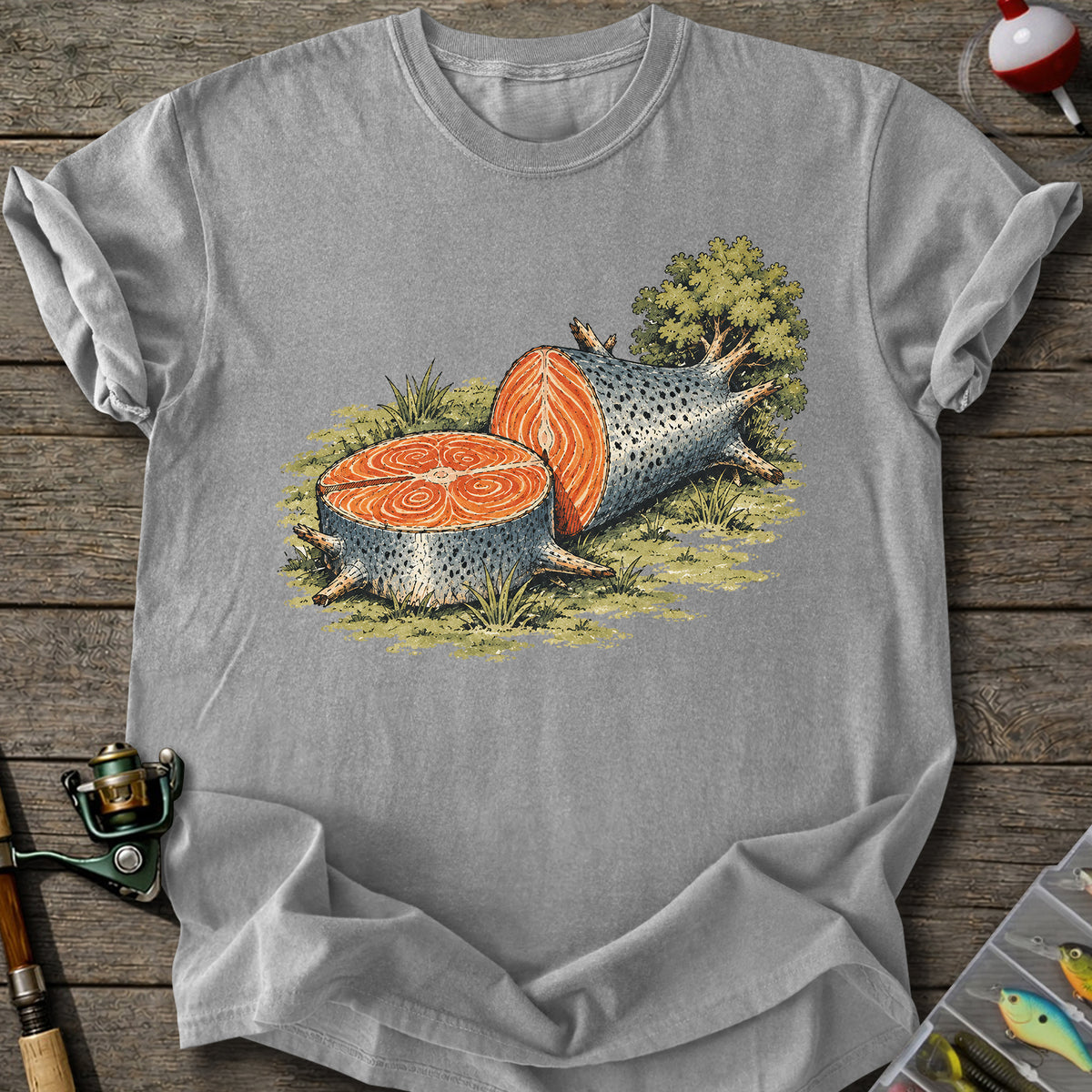 Salmon Log T-shirt