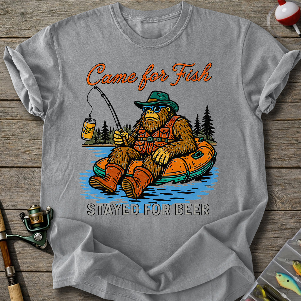 Bigfoot Beer Fishing T-shirt