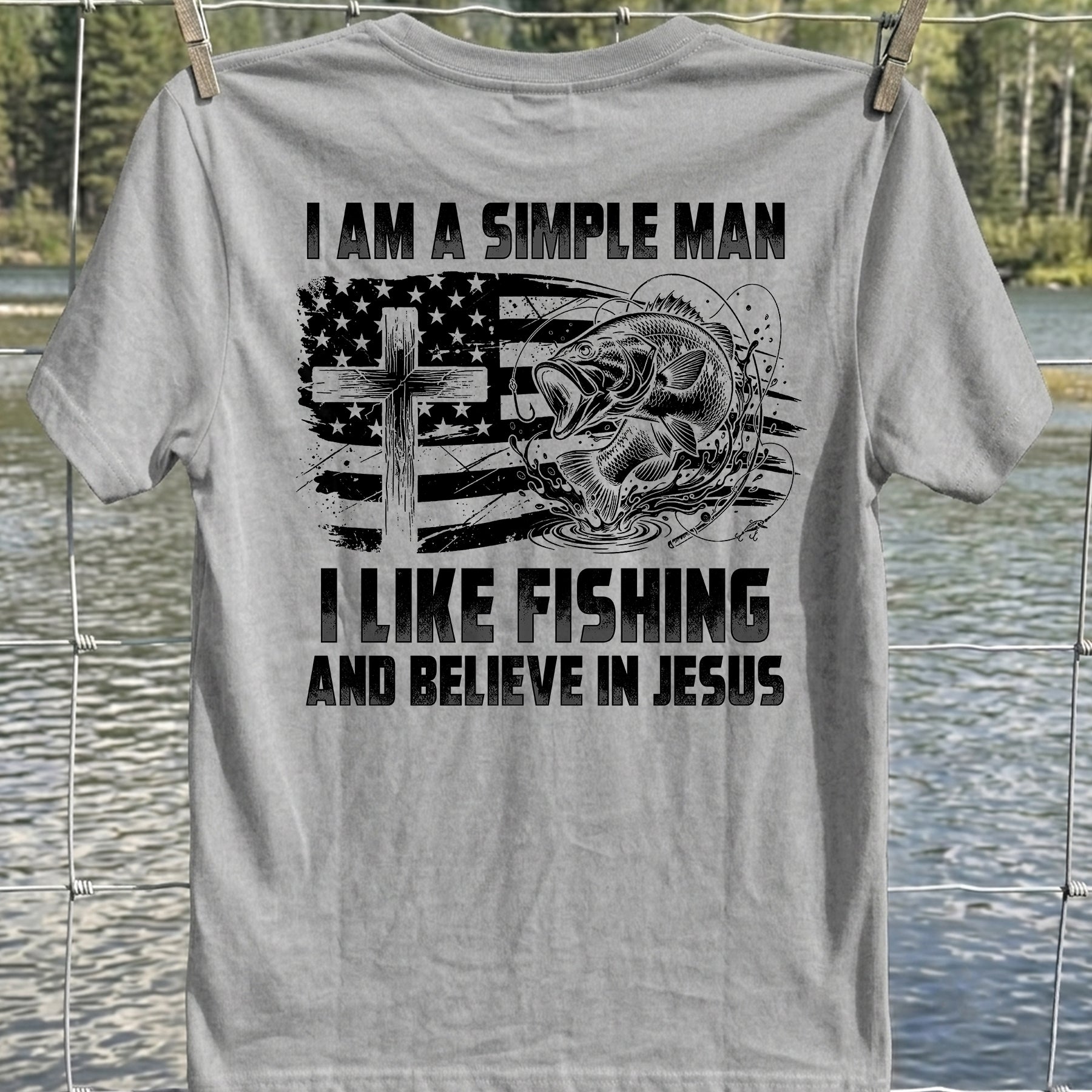 Fishing Jesus T-Shirt