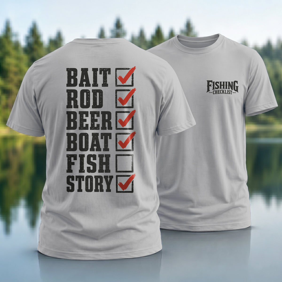 Fishing Checklist T-Shirt
