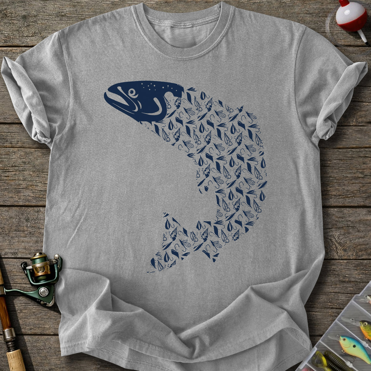 Fly-fishing Lure Trout Tshirt